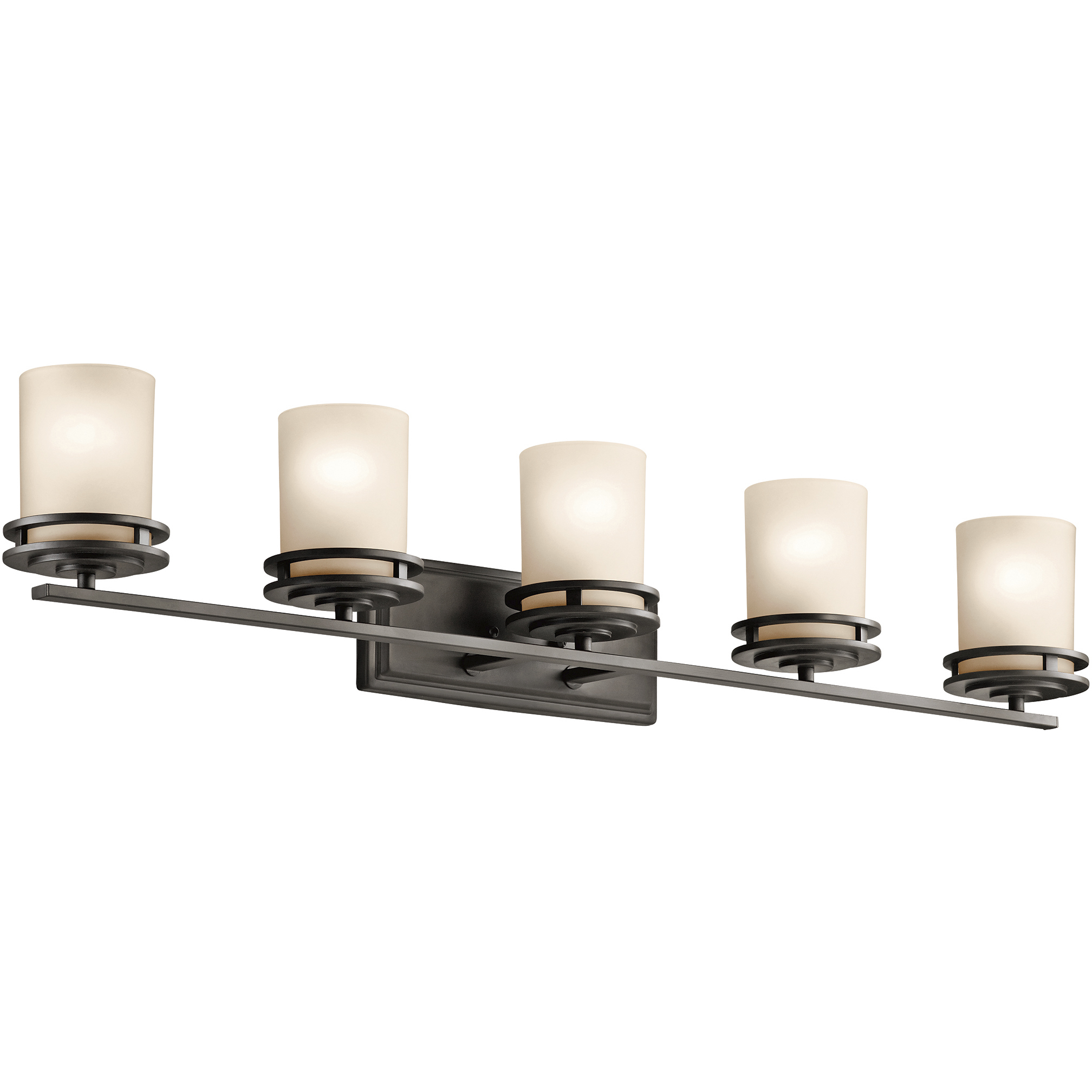 Hendrik 5 Light 43 inch Olde Bronze Wall Mt Bath 5 Arm Or More Wall Light in Light Umber