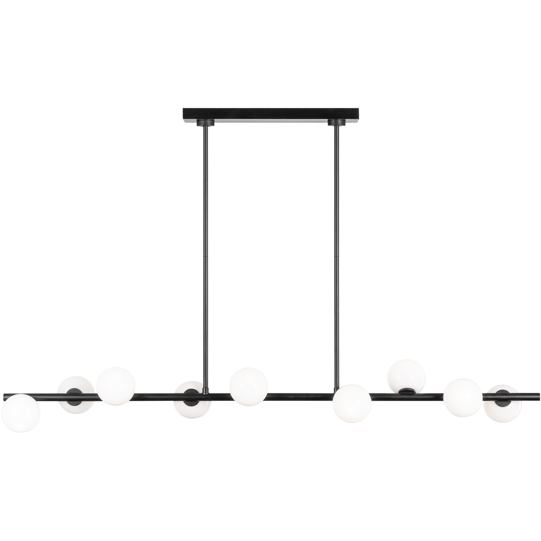 Sean Lavin Altair 9 Light 49.25 inch Aged Iron Linear Chandelier Ceiling Light