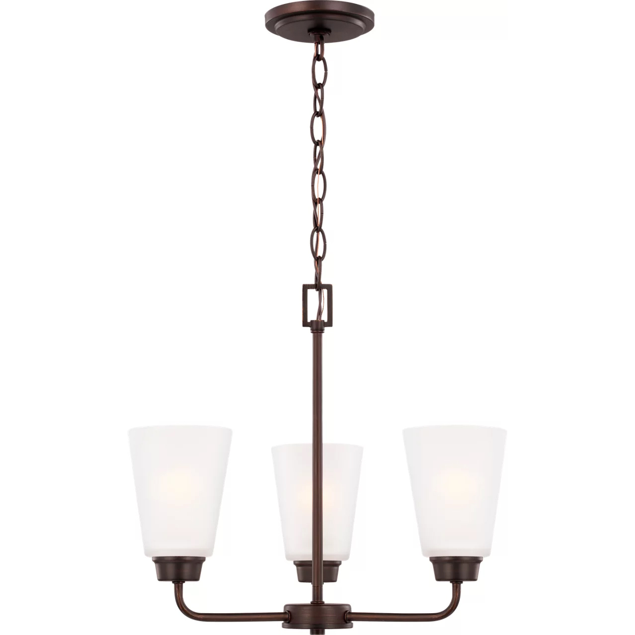 Kerrville 3 Light 17.88 inch Bronze Chandelier Ceiling Light
