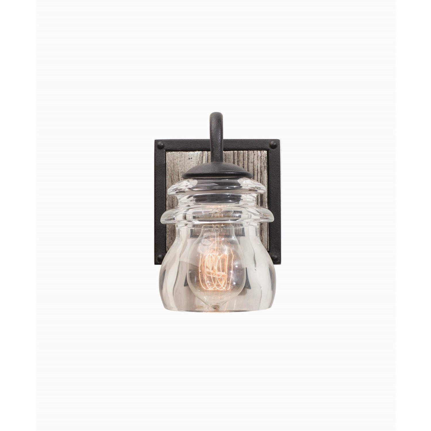 Bainbridge 1 Light 6 inch Black Iron Bath Vanity Light Wall Light