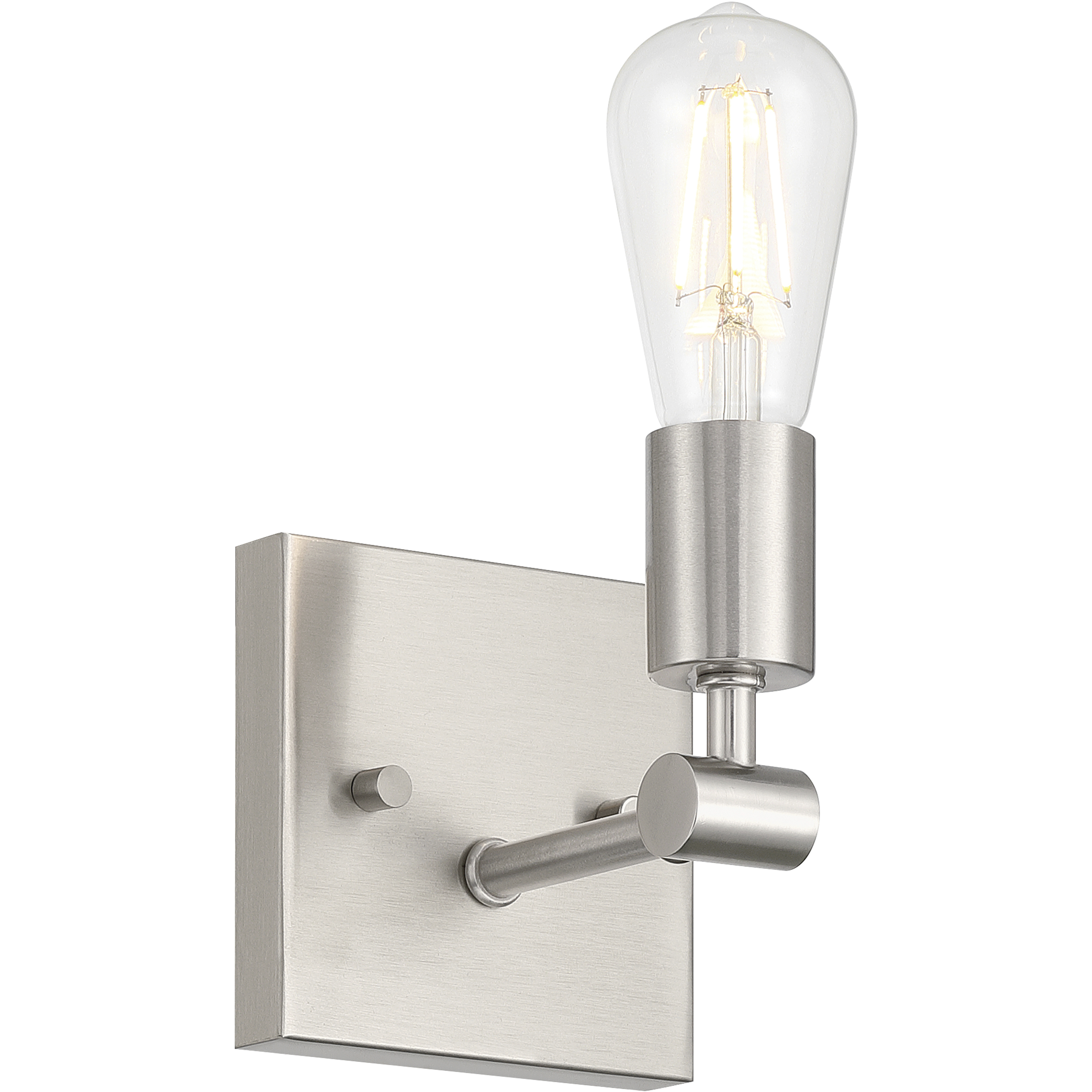 Virgin 1 Light 4.75 inch Brushed Steel Wall Sconce Wall Light