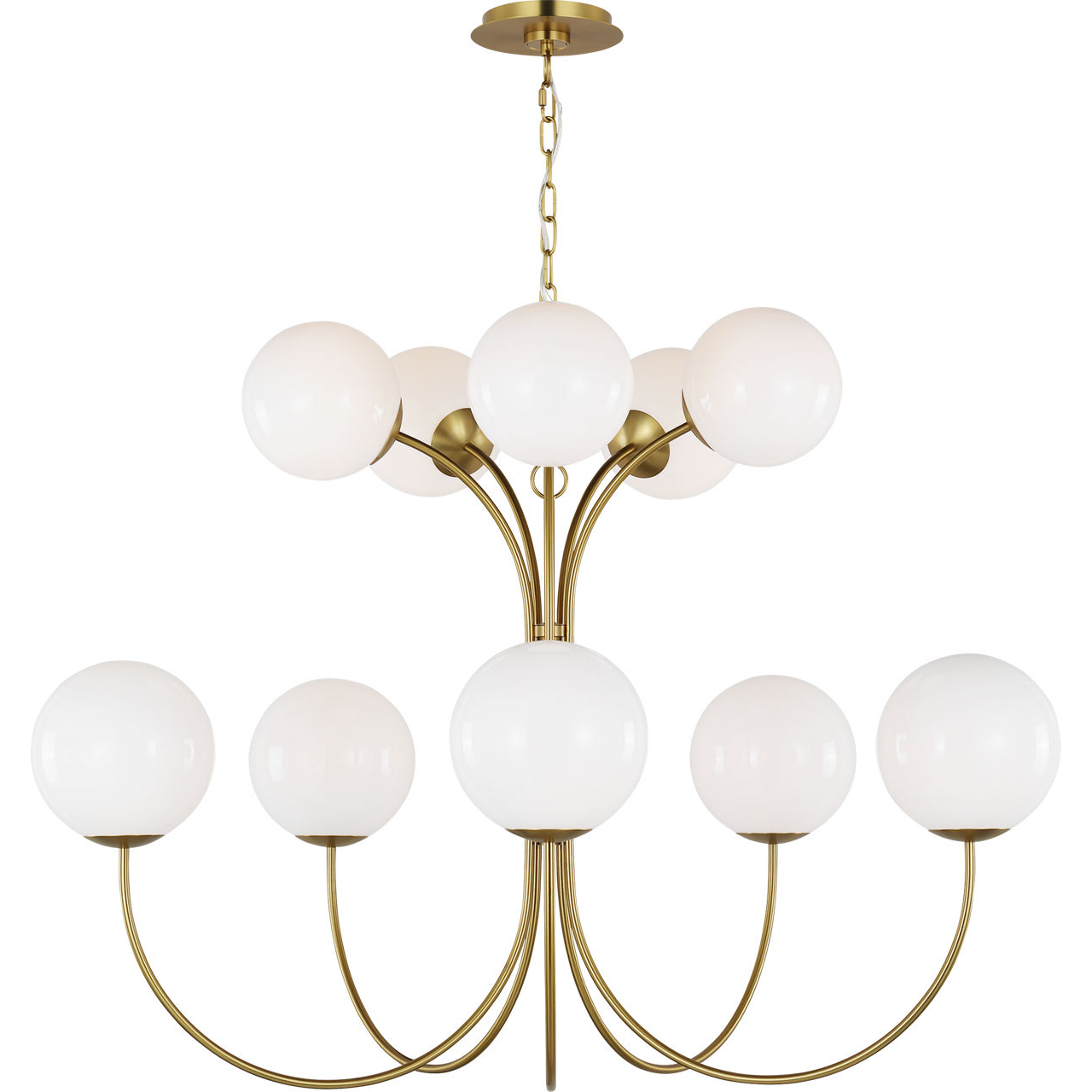 kate spade new york Noemie 10 Light 38.25 inch Burnished Brass Chandelier Ceiling Light