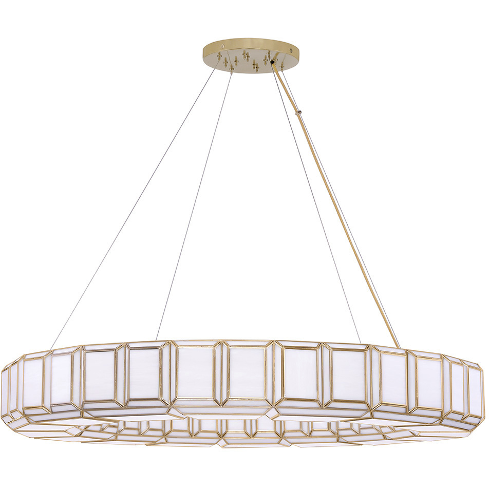Belmont 16 Light 48 inch Brass Chandelier Ceiling Light