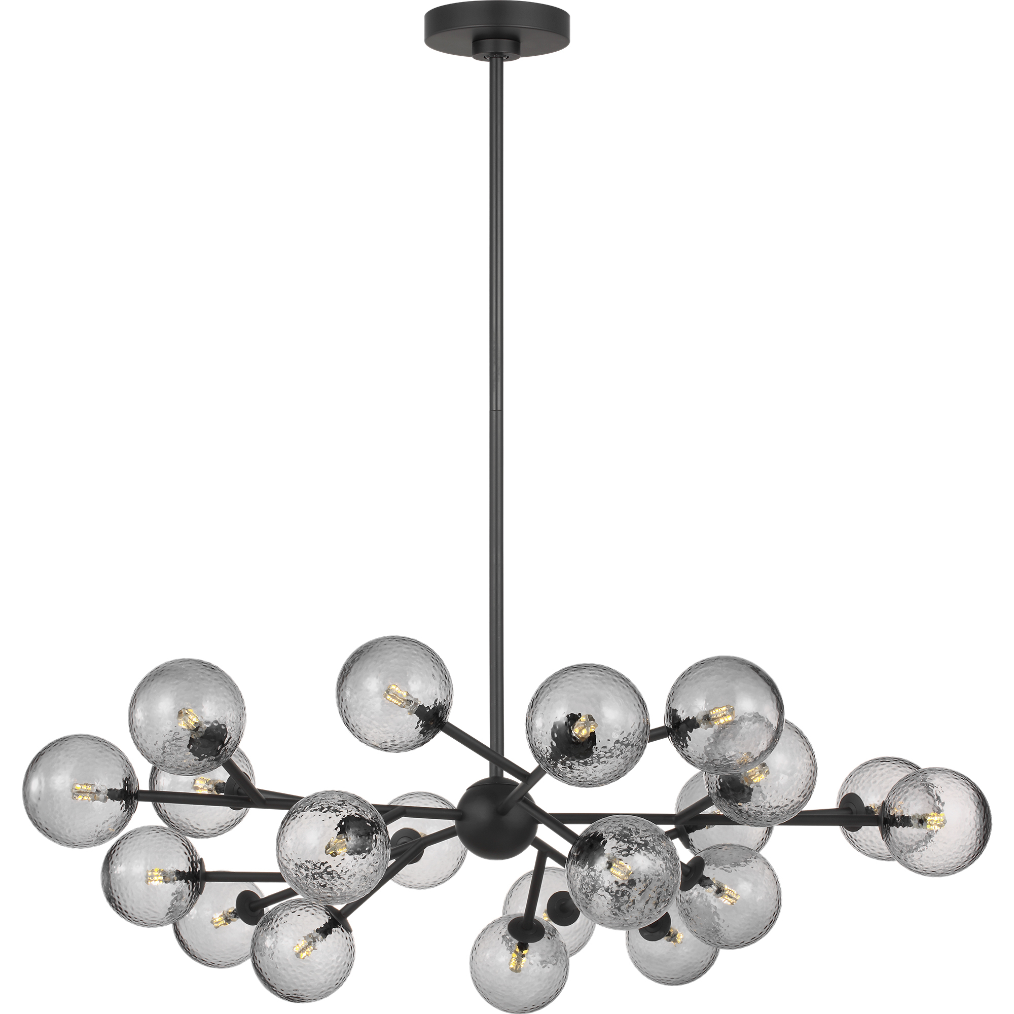 Drew & Jonathan Atticus 20 Light 32 inch Midnight Black Chandelier Ceiling Light in Standard