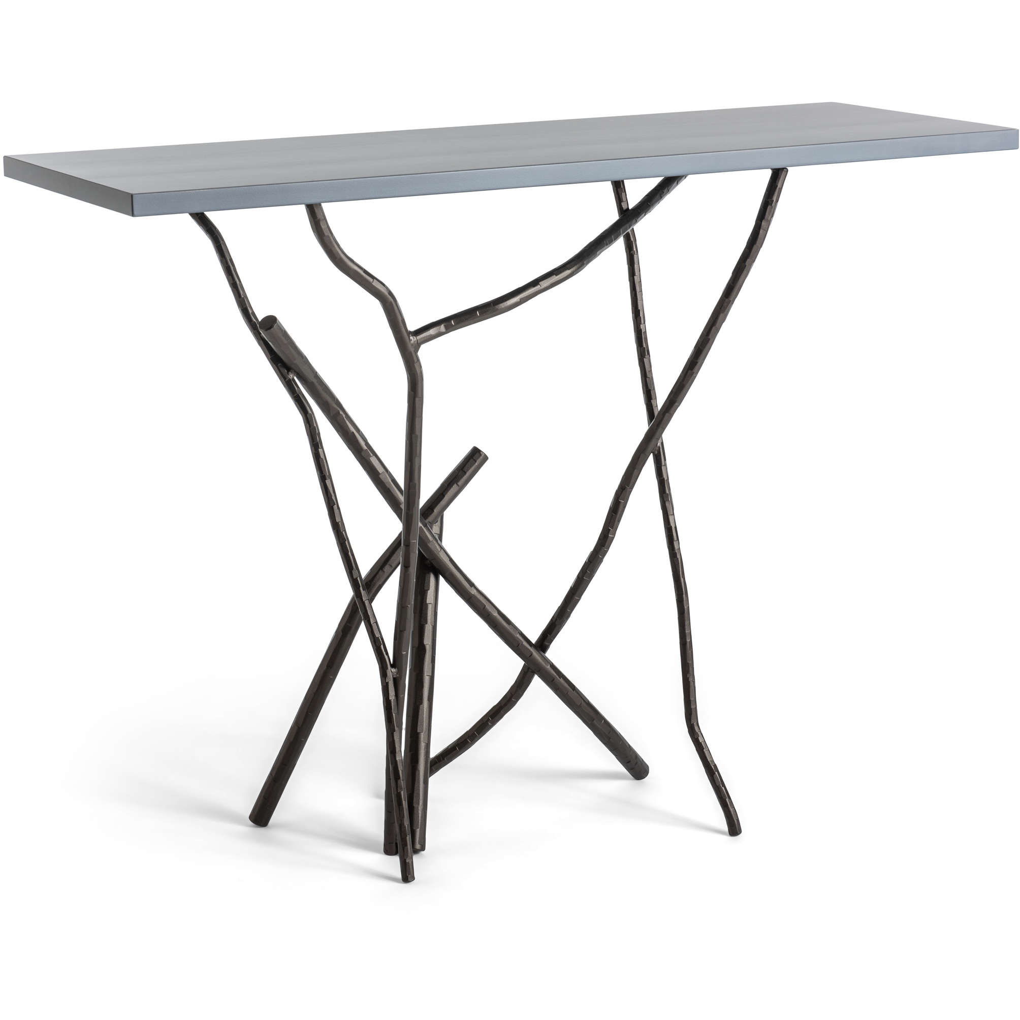 Brindille 46 X 16 inch Oil Rubbed Bronze Console Table in Maple Grey, Wood Top