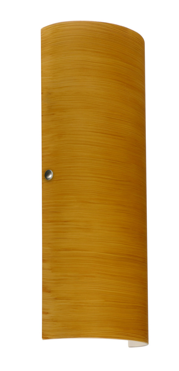 Torre 18 LED 7 inch Satin Nickel ADA Wall Sconce Wall Light in Oak Glass