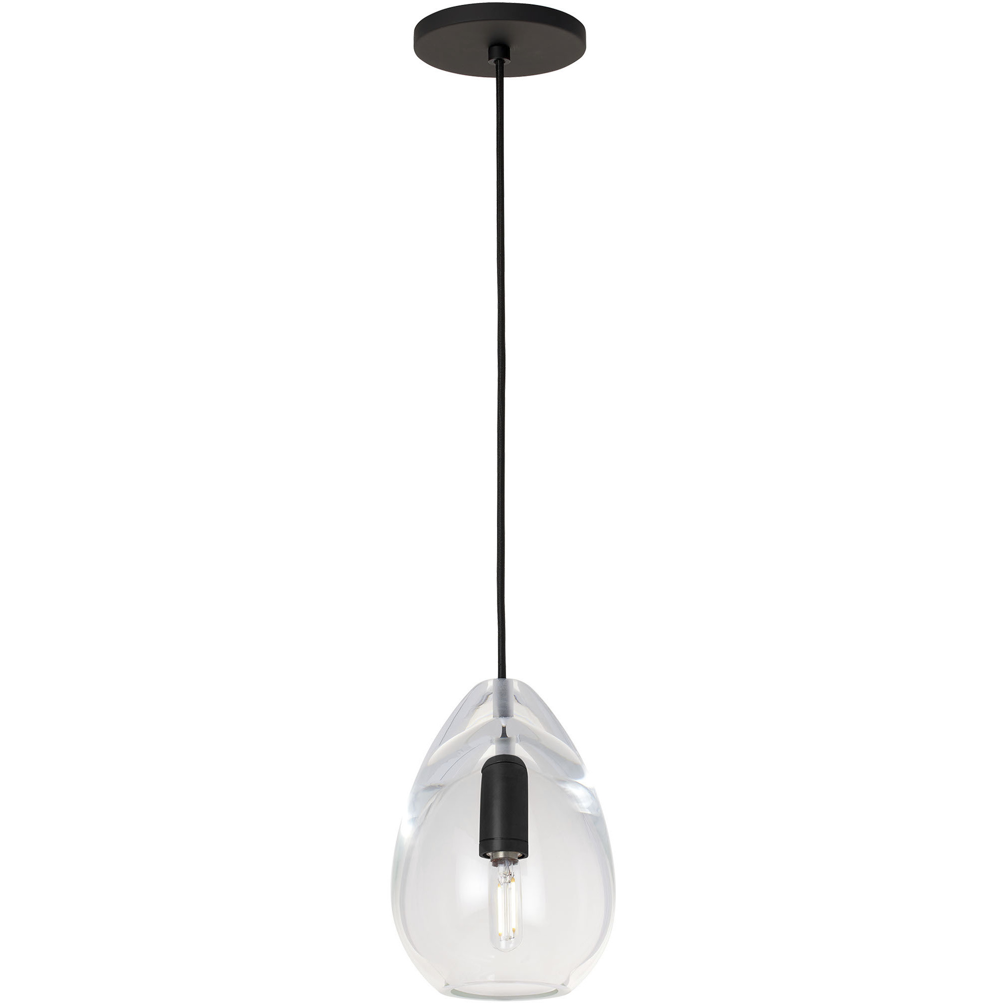 Sean Lavin Alina LED 6.8 inch Nightshade Black Line-Voltage Pendant Ceiling Light