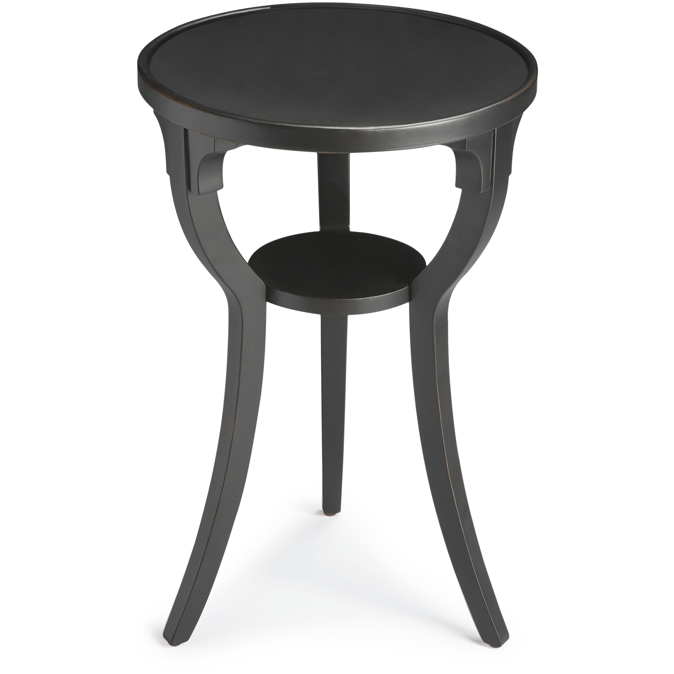 Masterpiece Dalton  24 X 16 inch Black Licorice Accent Table, Round