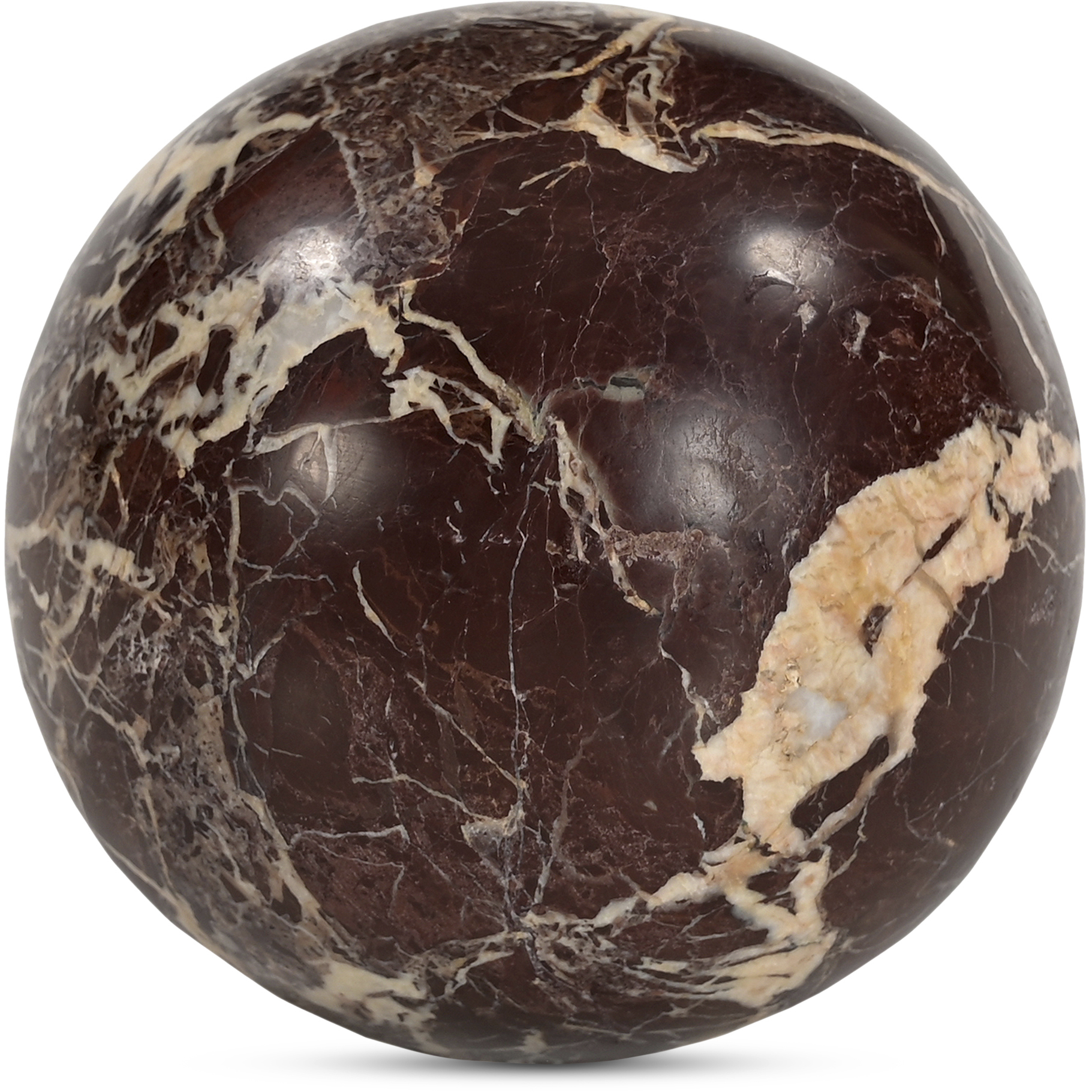 Odessa GZ Red Levanto Marble Tabletop Accent, Outdoor