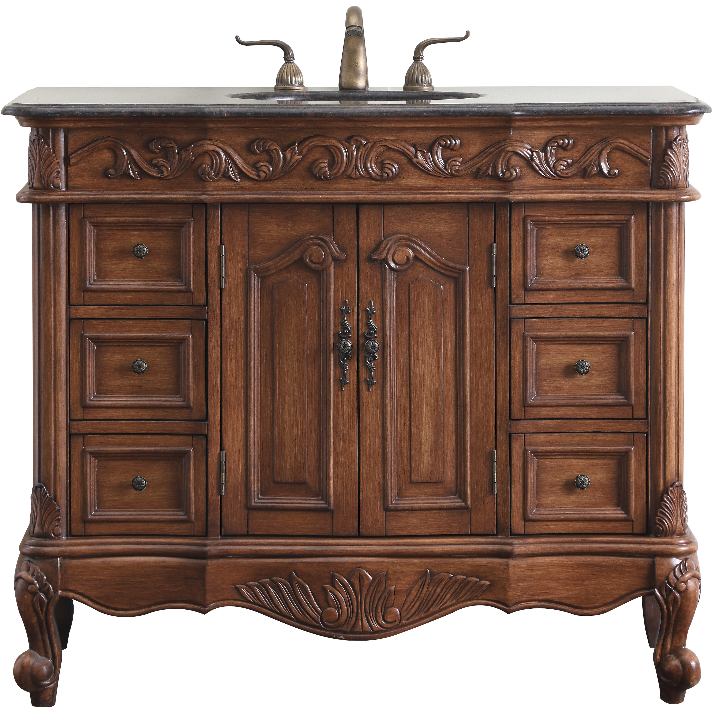 Oakland 84 X 22 X 72 inch Teak Vanity Sink Set