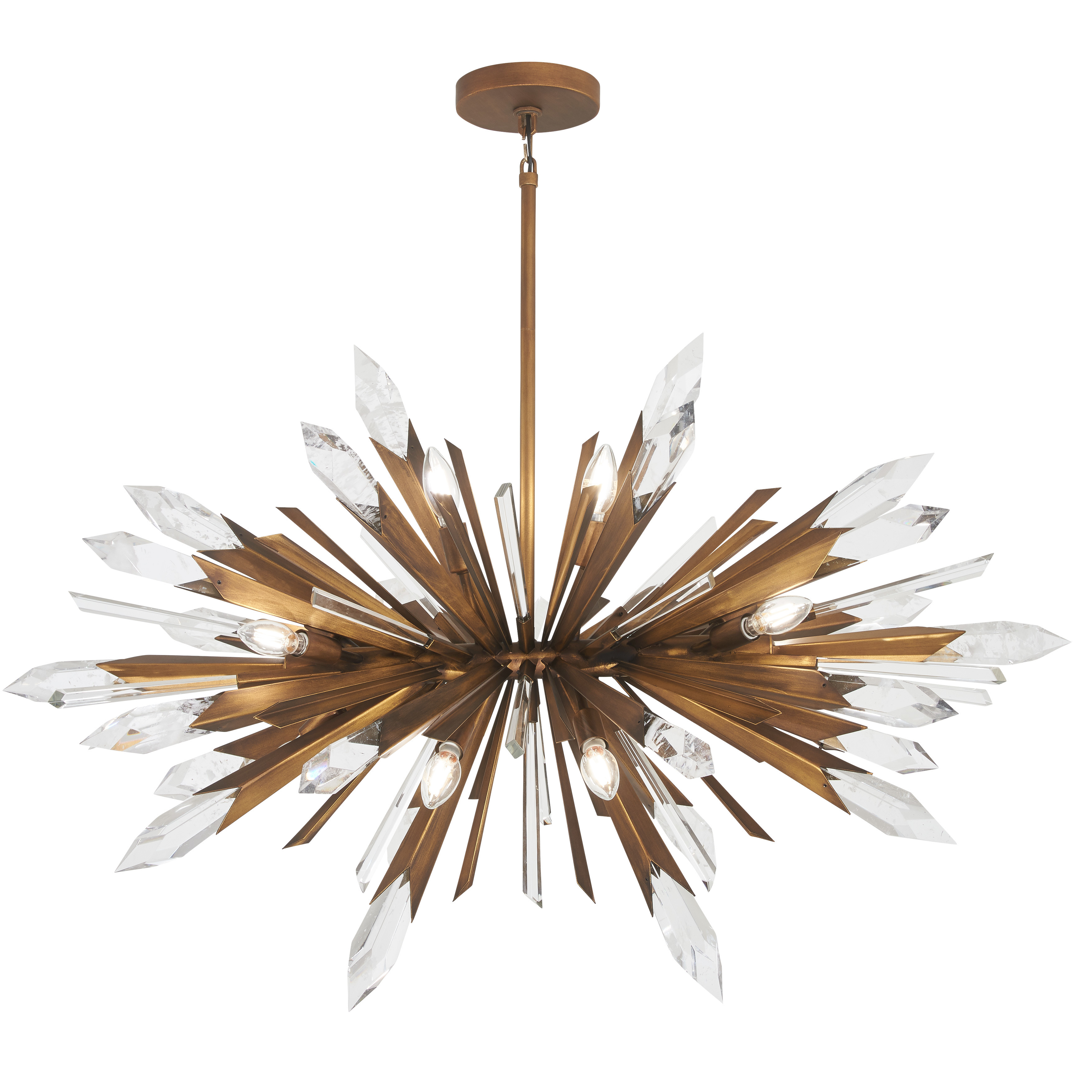 Elsa Painted Gold Pendant Ceiling Light