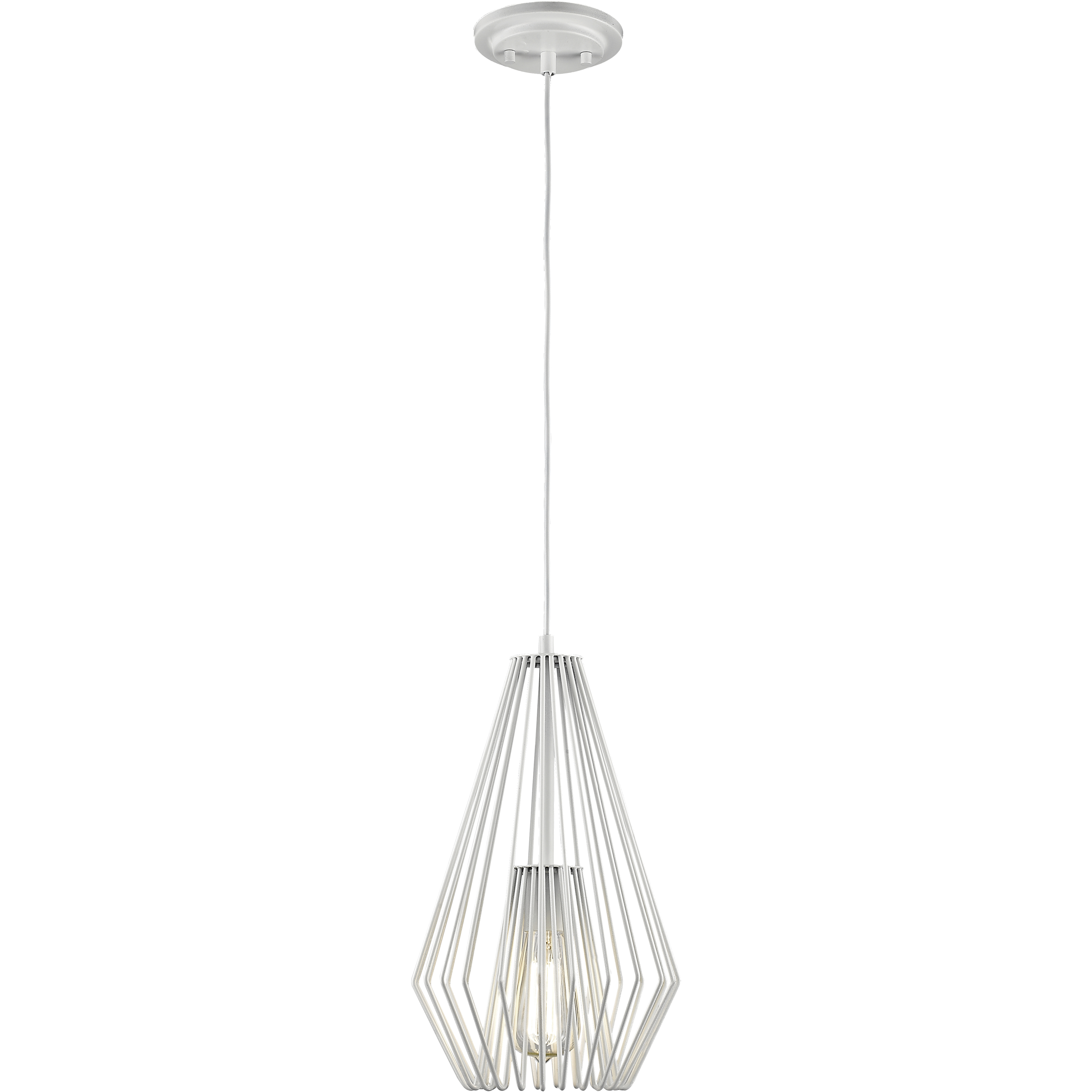 Quintus 1 Light 9.25 inch Gloss White Pendant Ceiling Light