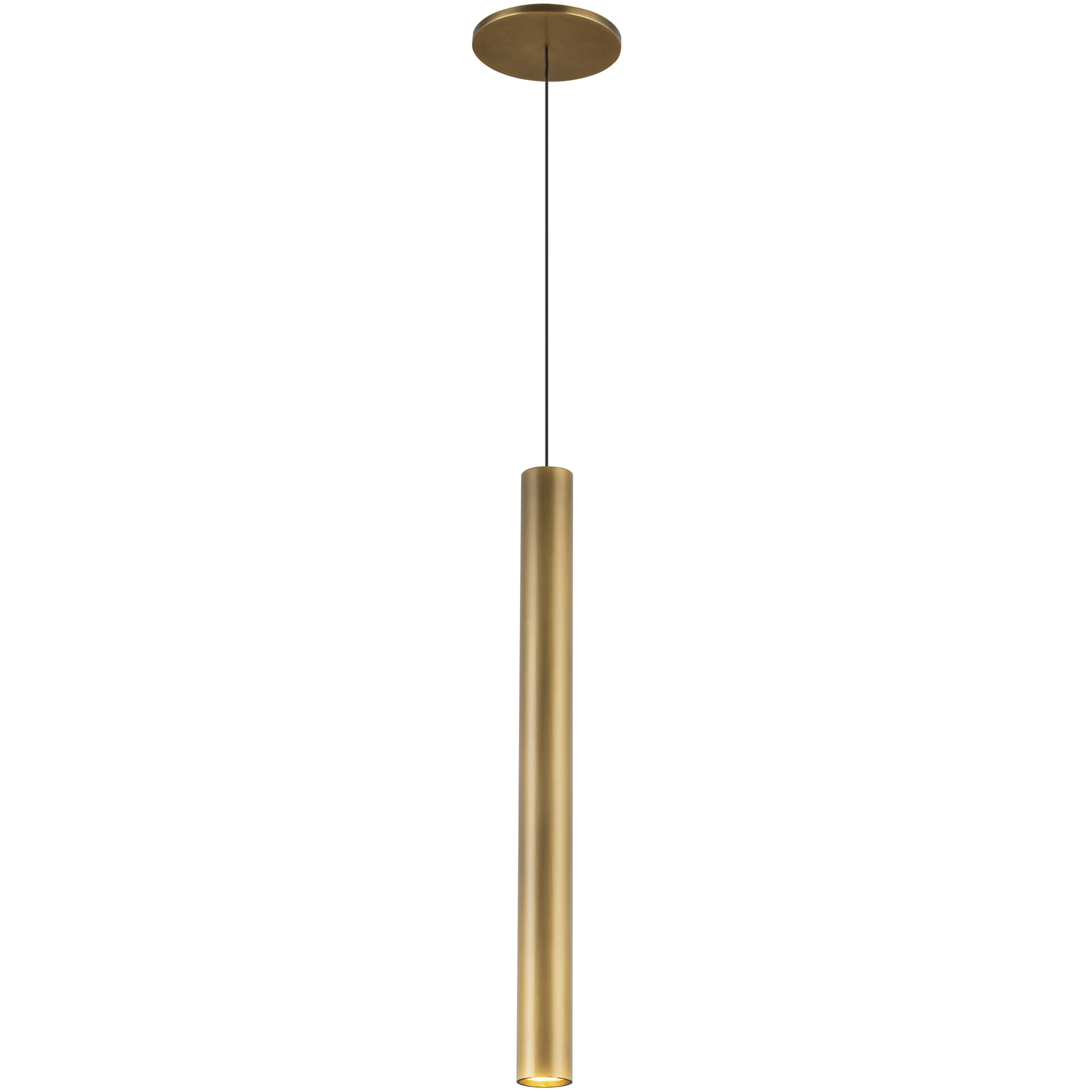 Mason LED 1.63 inch Vintage Brass Pendant Ceiling Light