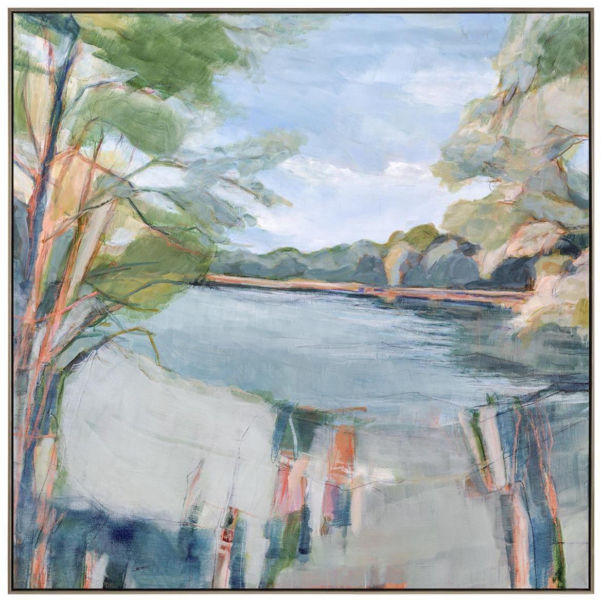 Shelley Bolton's Down by Still Waters 41.12 X 41 inch Giclee, Small