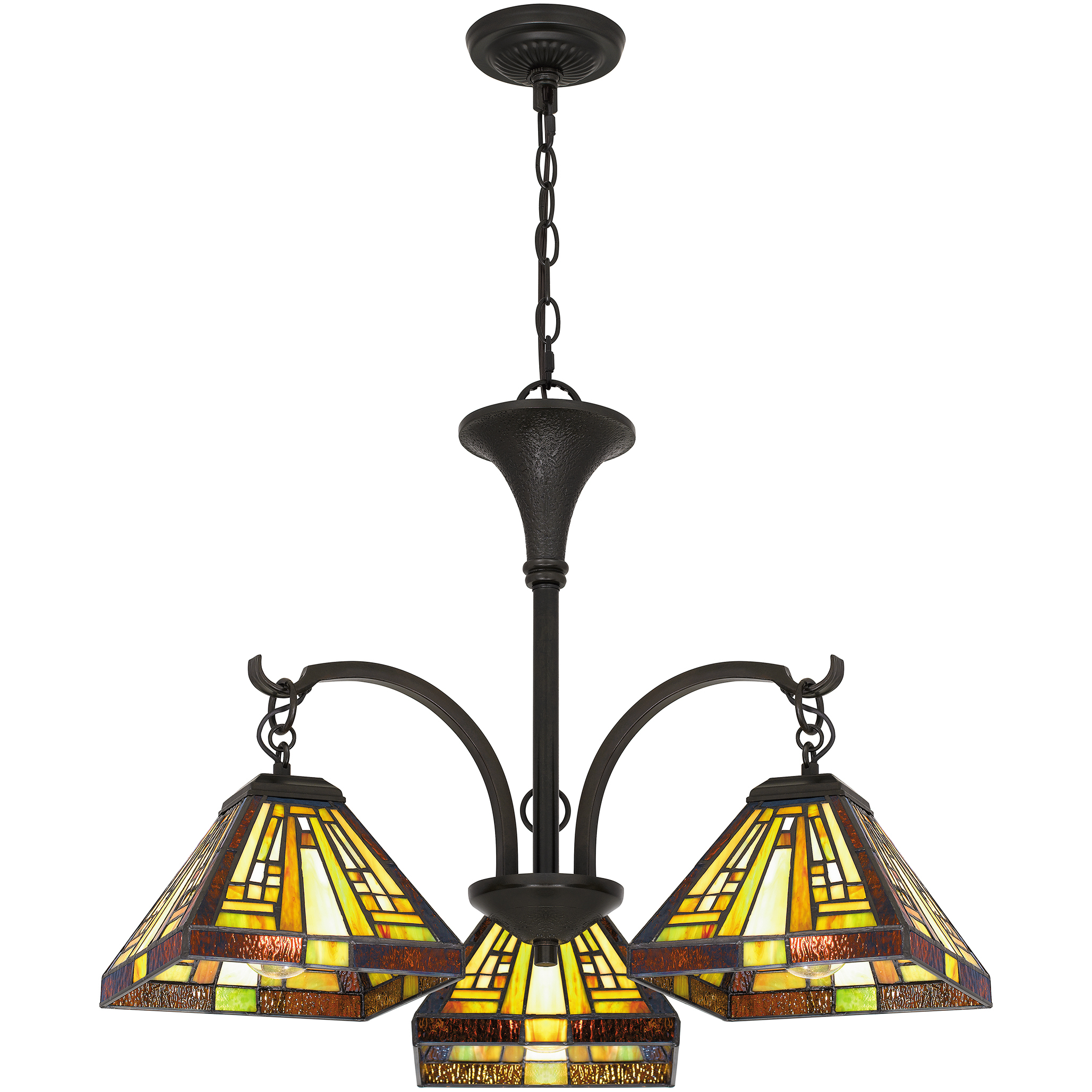 Stephen 3 Light 24 inch Vintage Bronze Dinette Chandelier Ceiling Light, Naturals