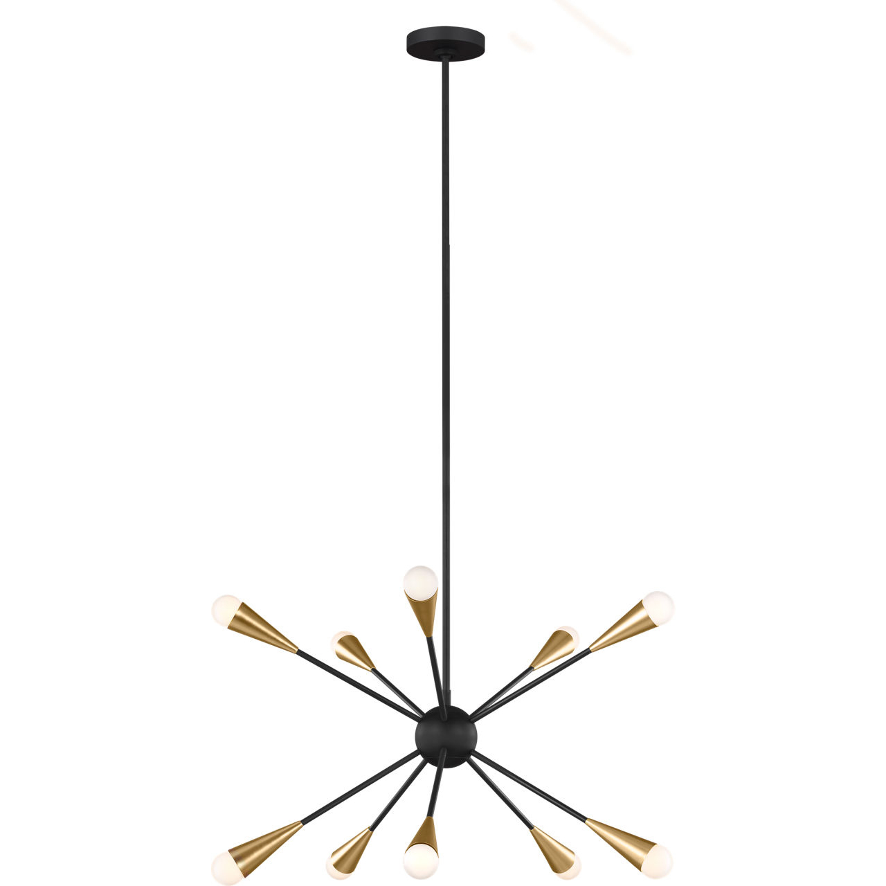 ED Ellen DeGeneres Jax 10 Light 27.25 inch Midnight Black Chandelier Ceiling Light