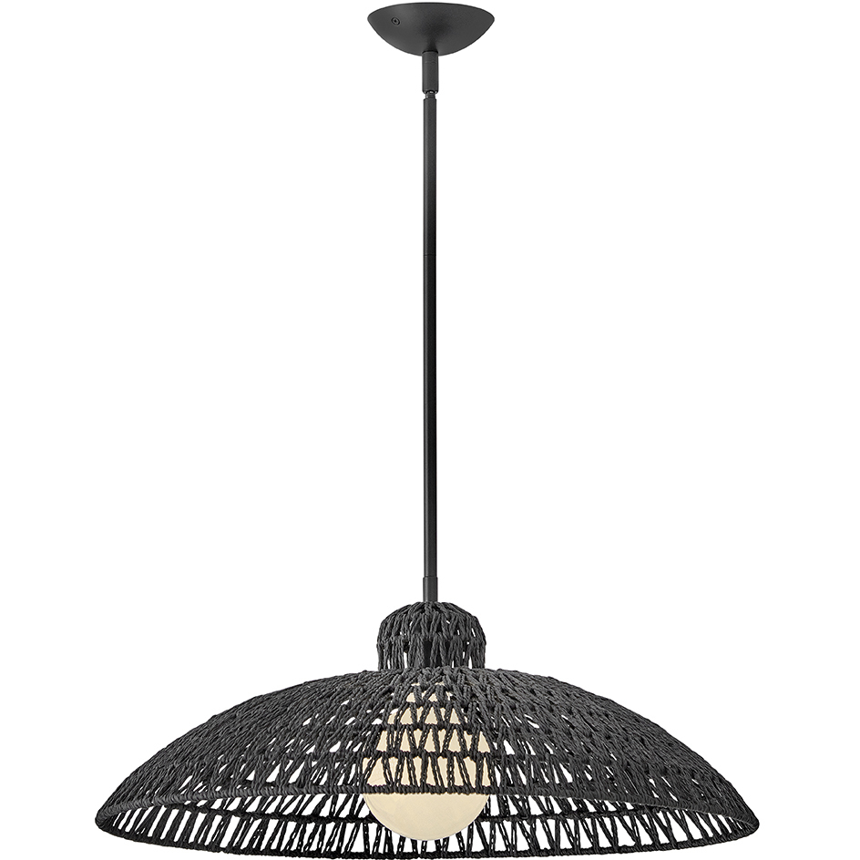 Pismo 1 Light 24 inch Black Pendant Ceiling Light, Large