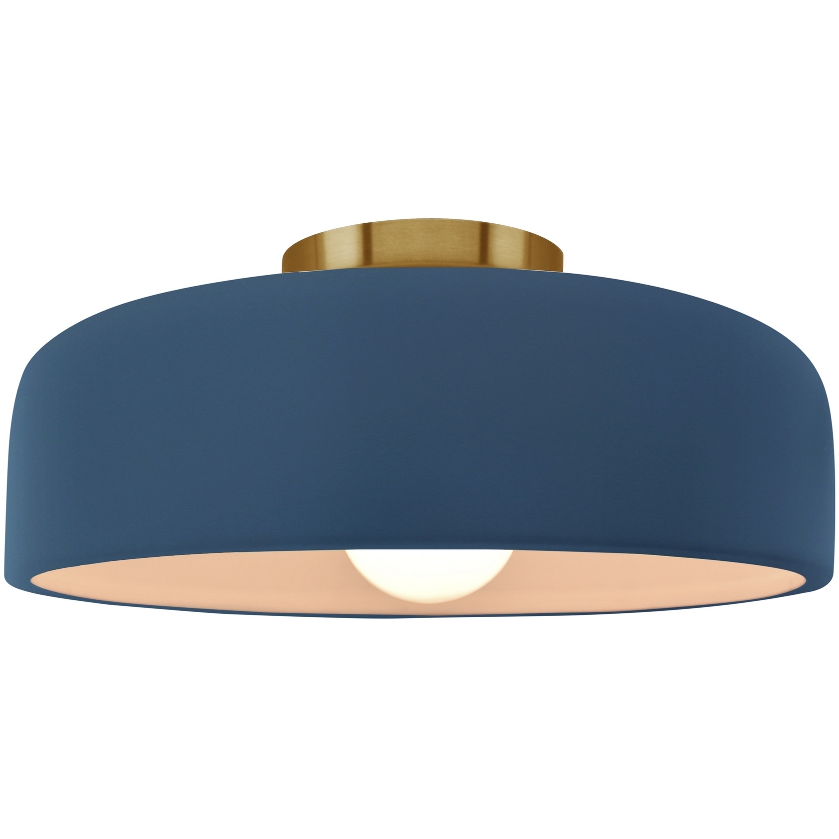 Radiance Collection - Spire 1 Light 10 inch Midnight Sky Semi-Flush Ceiling Light, Form+Finish+Function