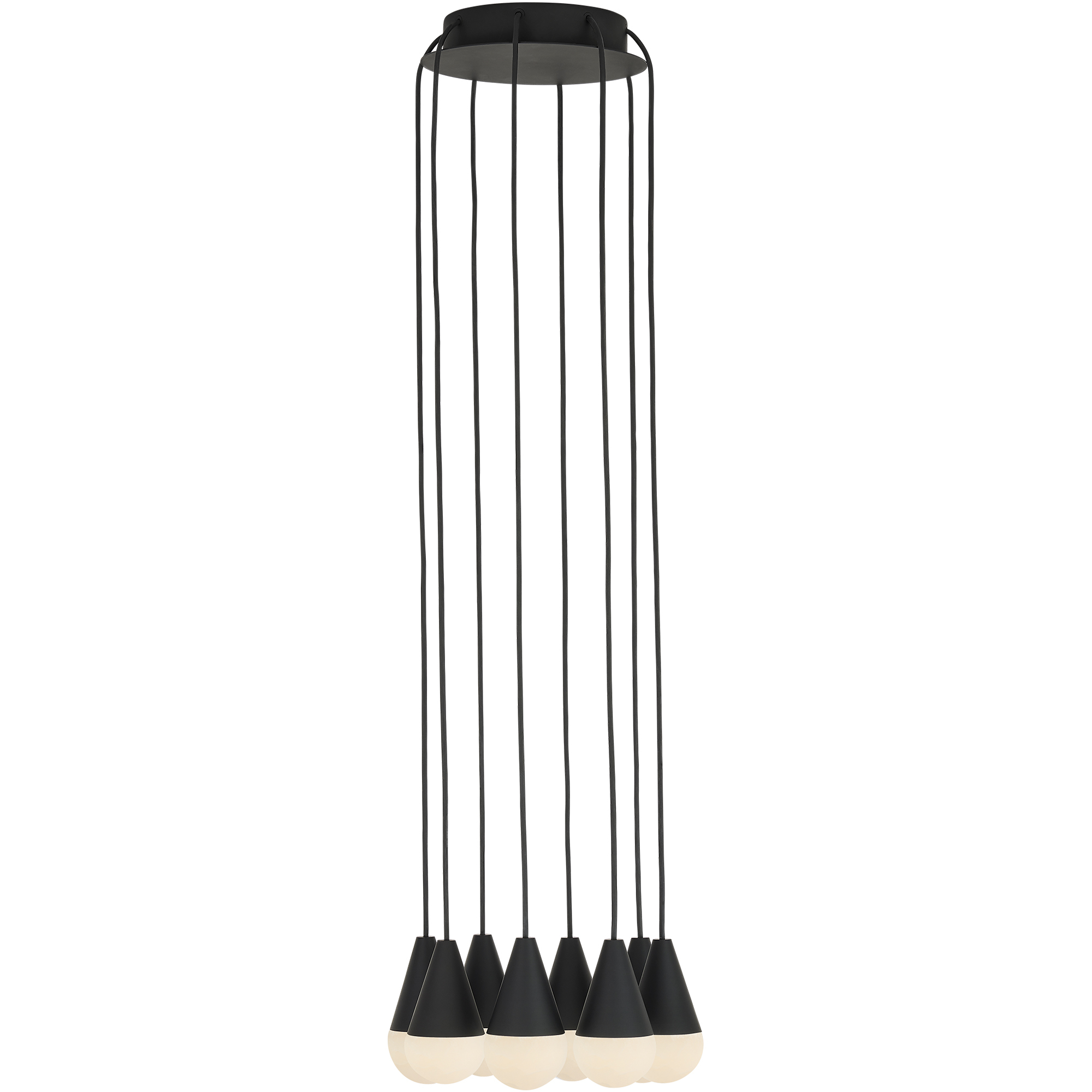 Sean Lavin Cupola 8 Light 10.5 inch Nightshade Black Chandelier Ceiling Light