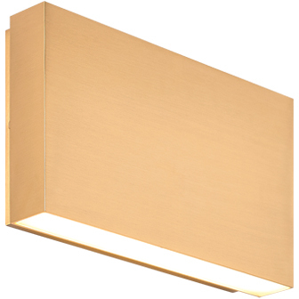 Weston LED 5.13 inch Aged Gold Brass Outdoor Wall Light