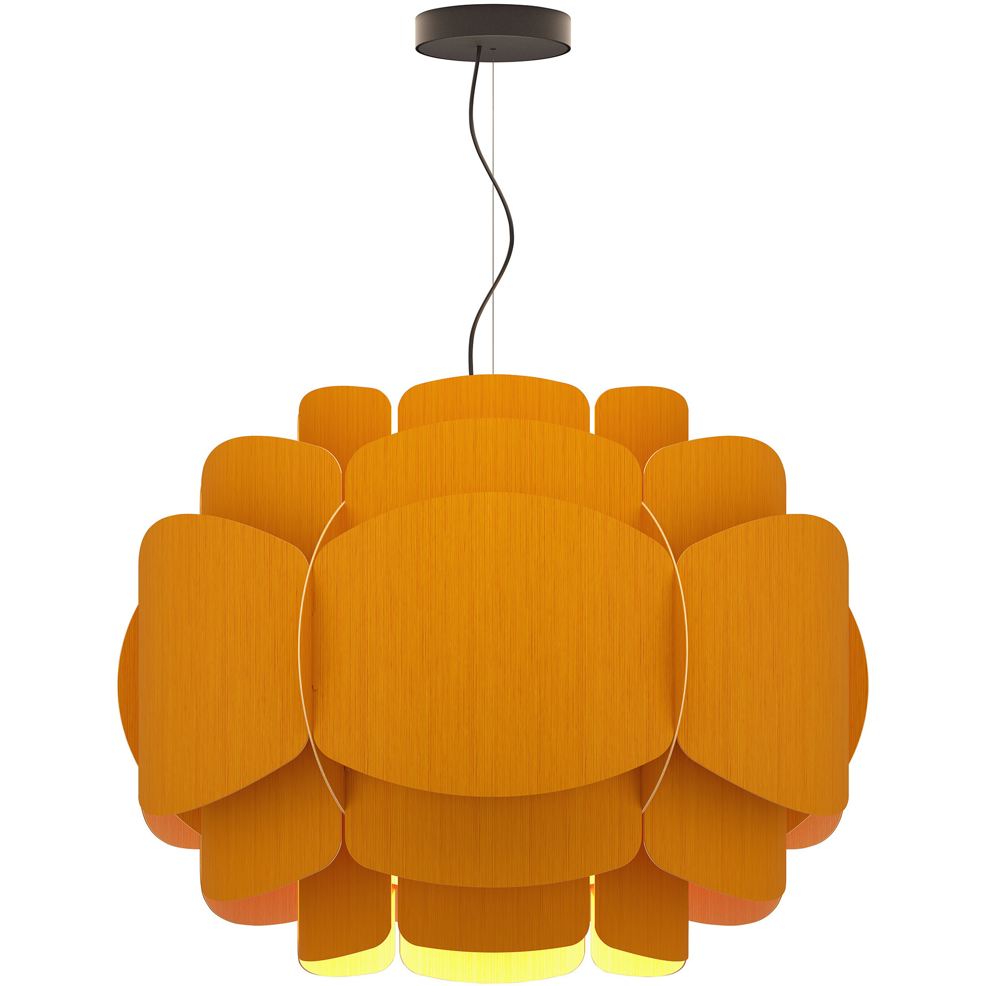 Bella 30 inch Ocher Pendant Ceiling Light in Ocher/Ash, WEP Collection