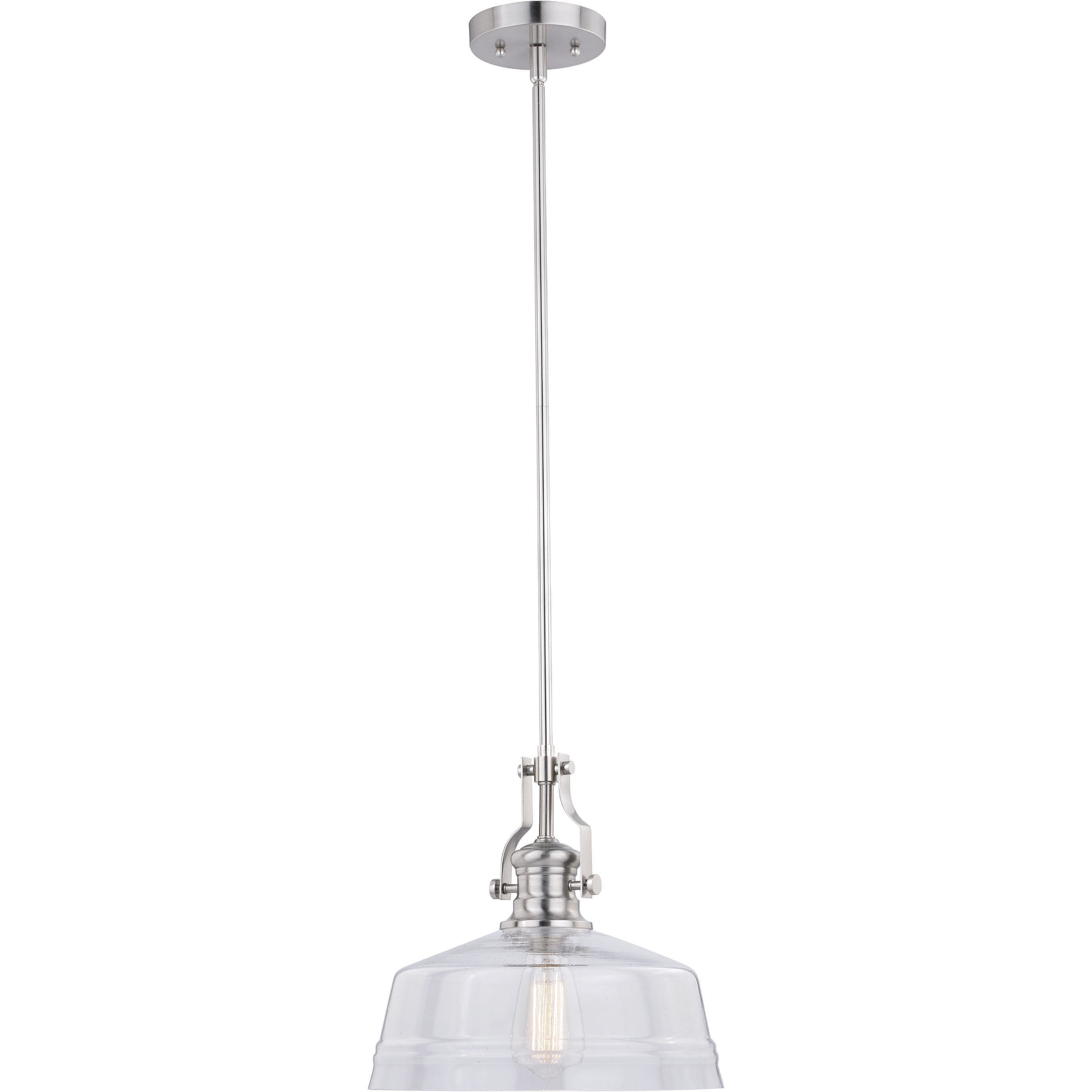 Beloit LED 12 inch Satin Nickel Pendant Ceiling Light