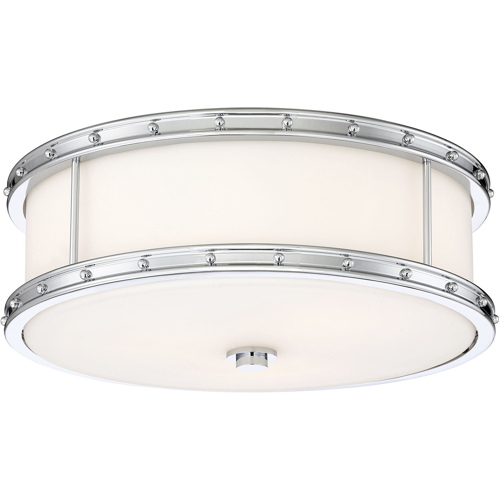 ML LED 16 inch Chrome Flush Mount Ceiling Light