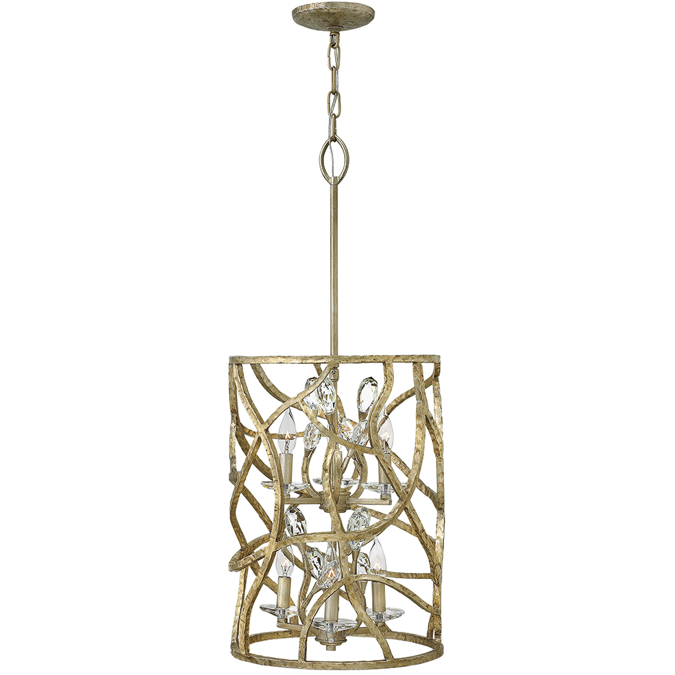 Eve LED 14.5 inch Champagne Gold Foyer Light Ceiling Light, Multi Tier