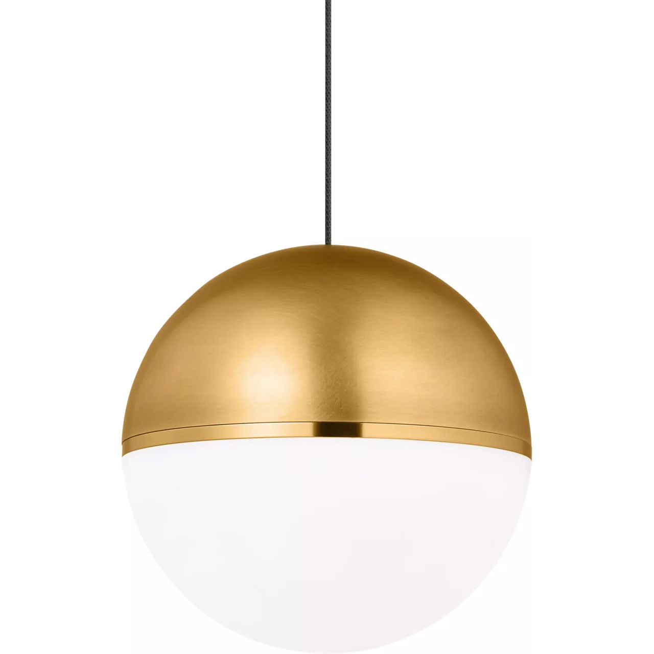 Sean Lavin Akova 1 Light 12 Aged Brass Low-Voltage Pendant Ceiling Light in FreeJack, Aged Brass/Bright Brass, Integrated LED