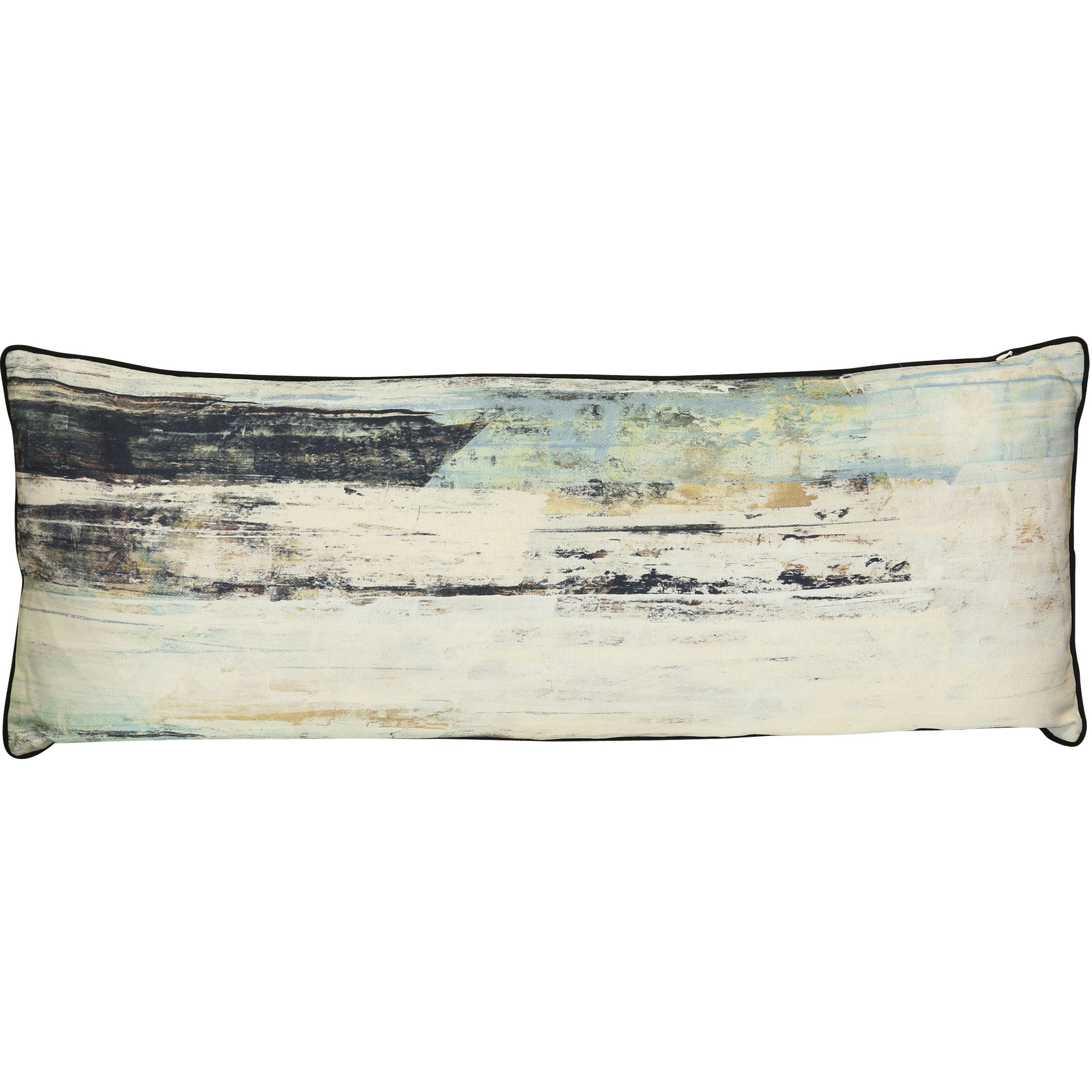 Wyatt Abstract 36 inch Multicolor Pillow in 36" x 14"