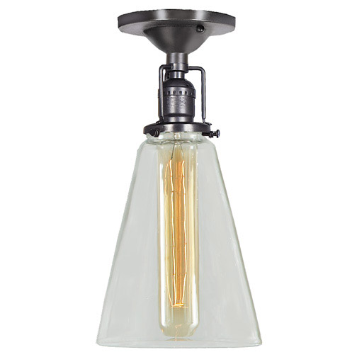 Union Square 1 Light 5 inch Gun Metal Flush Mount Ceiling Light