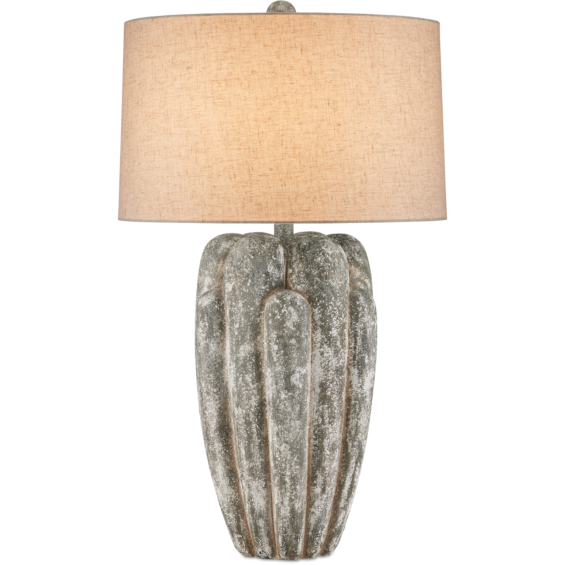 Buttress 35.5 inch 150 watt Dark Gray/White Texture Table Lamp Portable Light