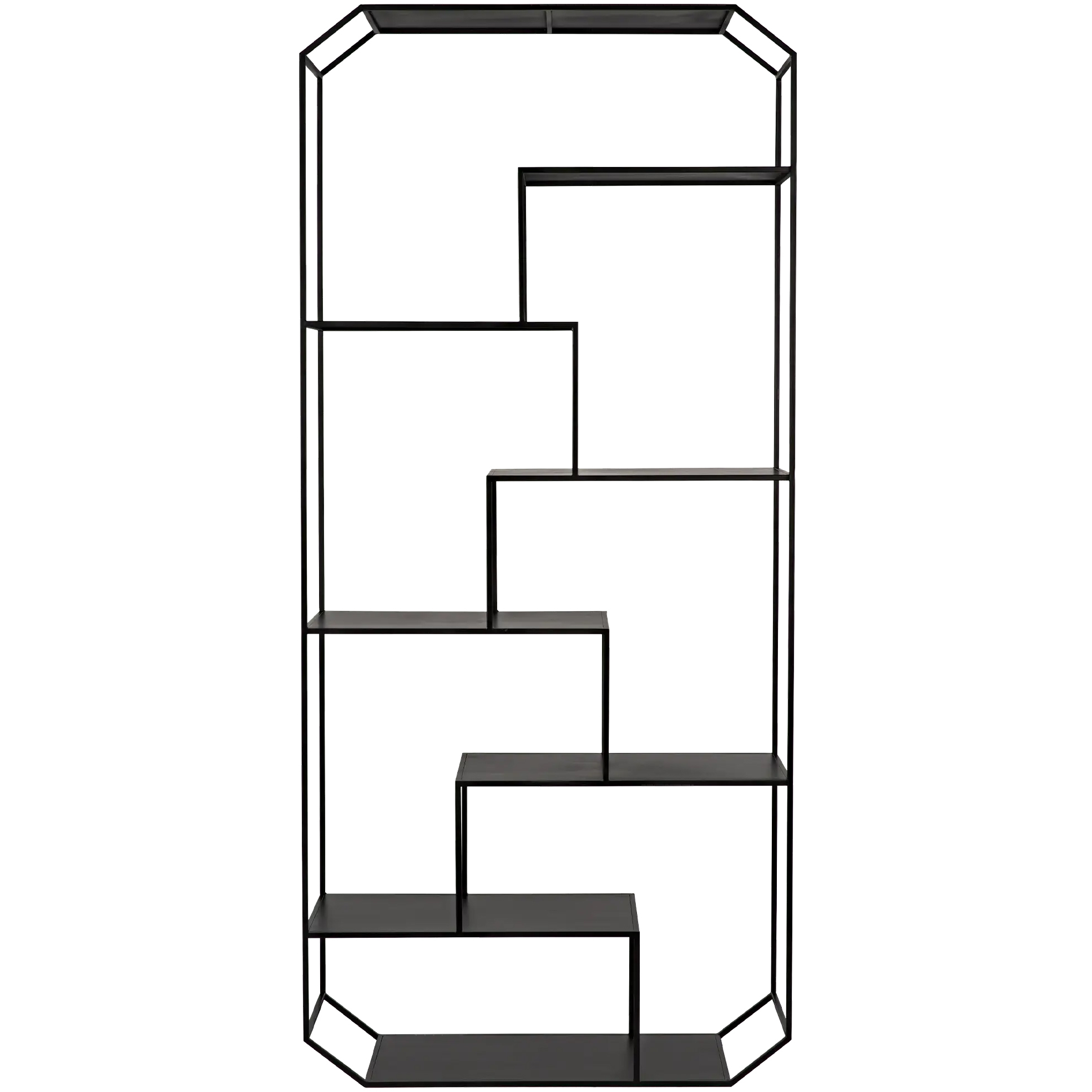 Marquise Matte Black Bookcase