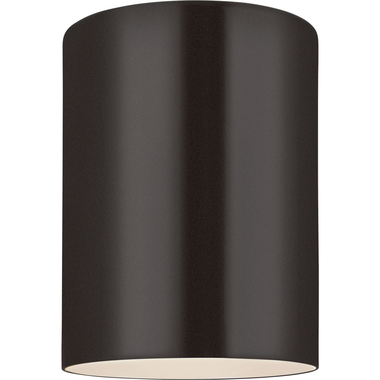 Outdoor Cylinders 1 Light 5.13 inch Bronze Outdoor Flush Mount