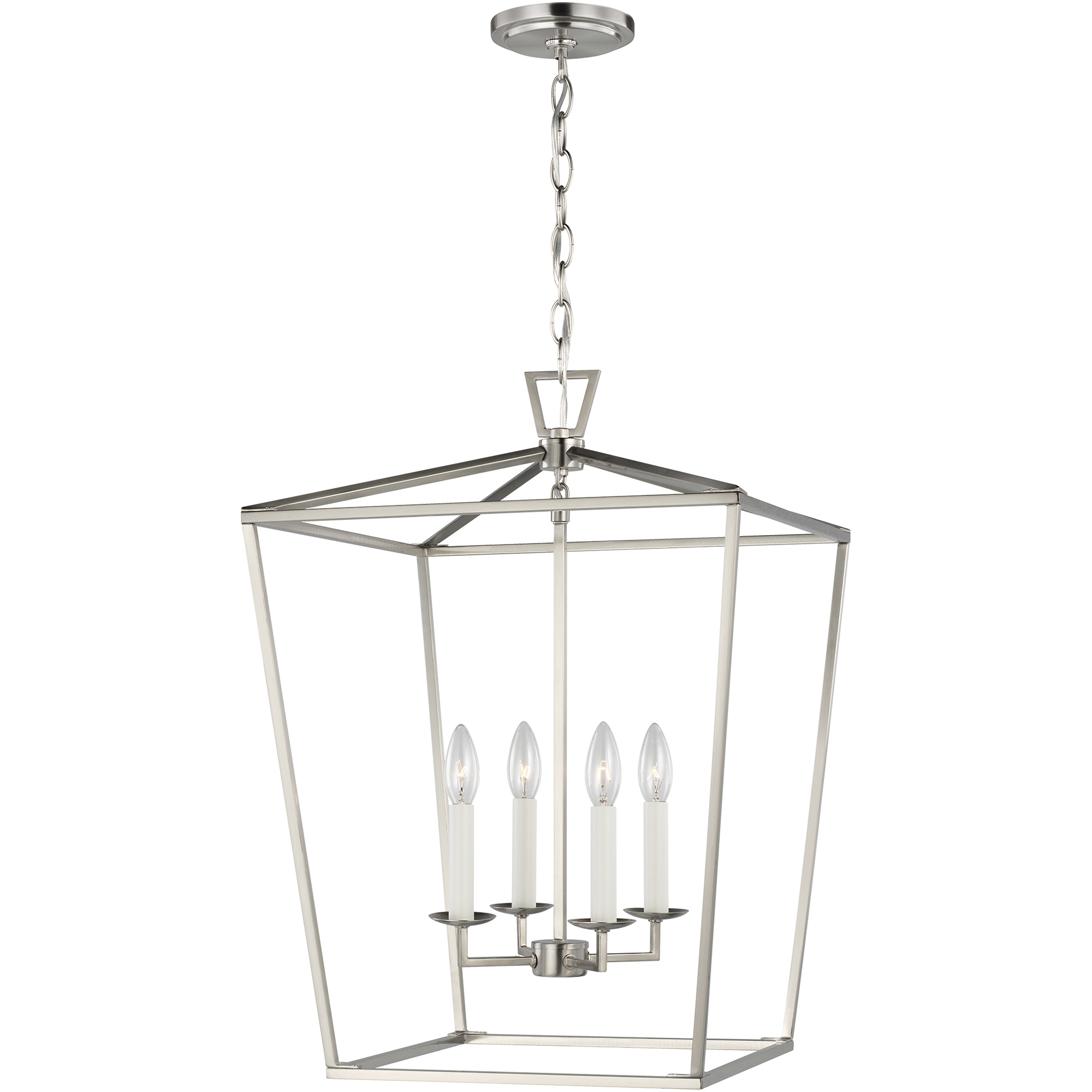 C&M by Chapman & Myers Dianna 4 Light 17 inch Brushed Nickel Pendant Ceiling Light