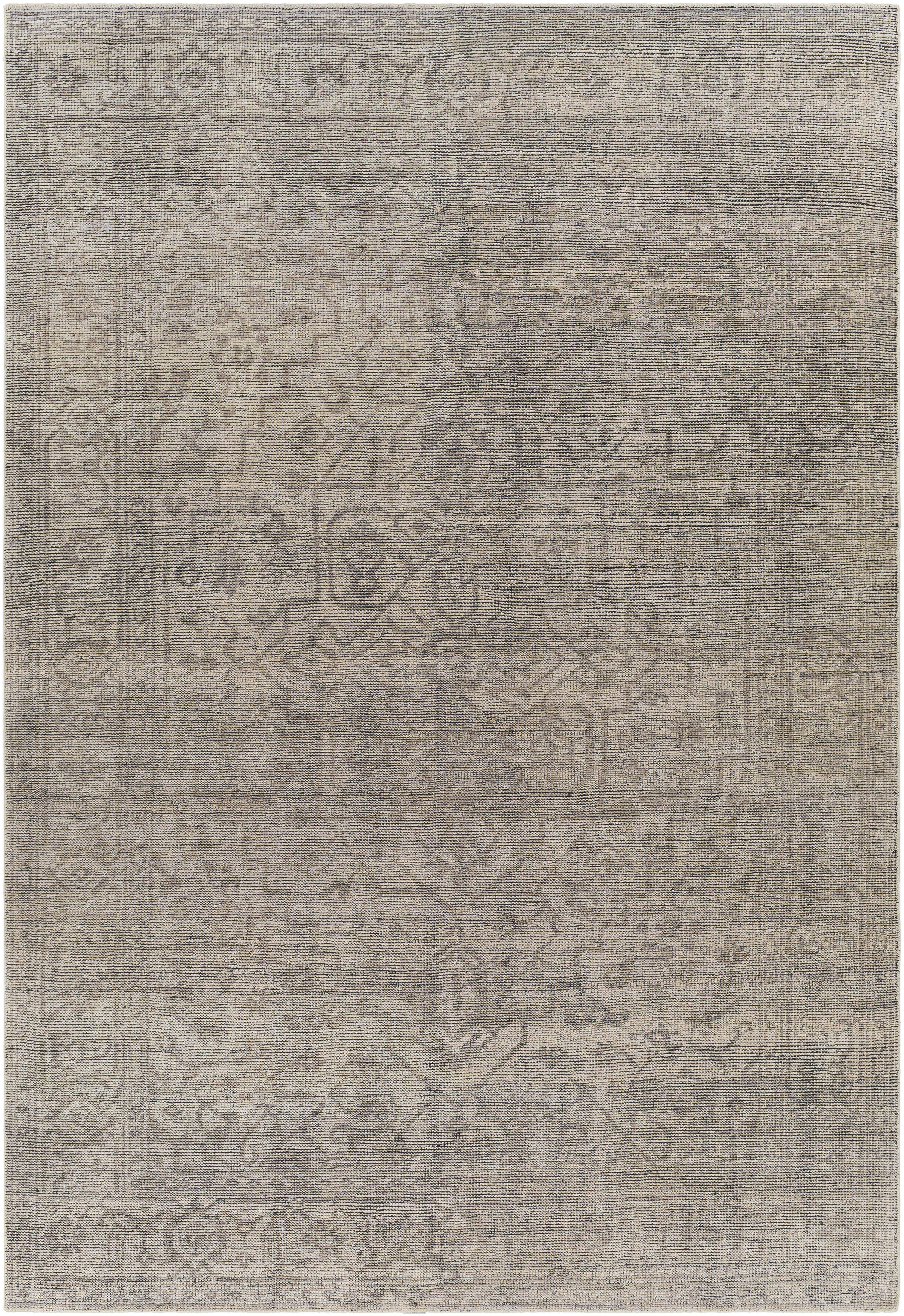 Smyrna 36 X 24 inch Charcoal Rug in 2 x 3, Rectangle