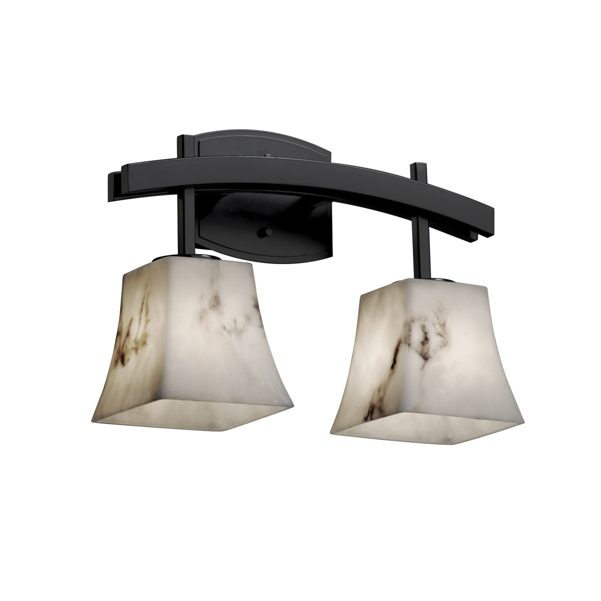 LumenAria 2 Light 15.5 inch Dark Bronze Bath Vanity Light Wall Light in 1400 Lm LED, Oval