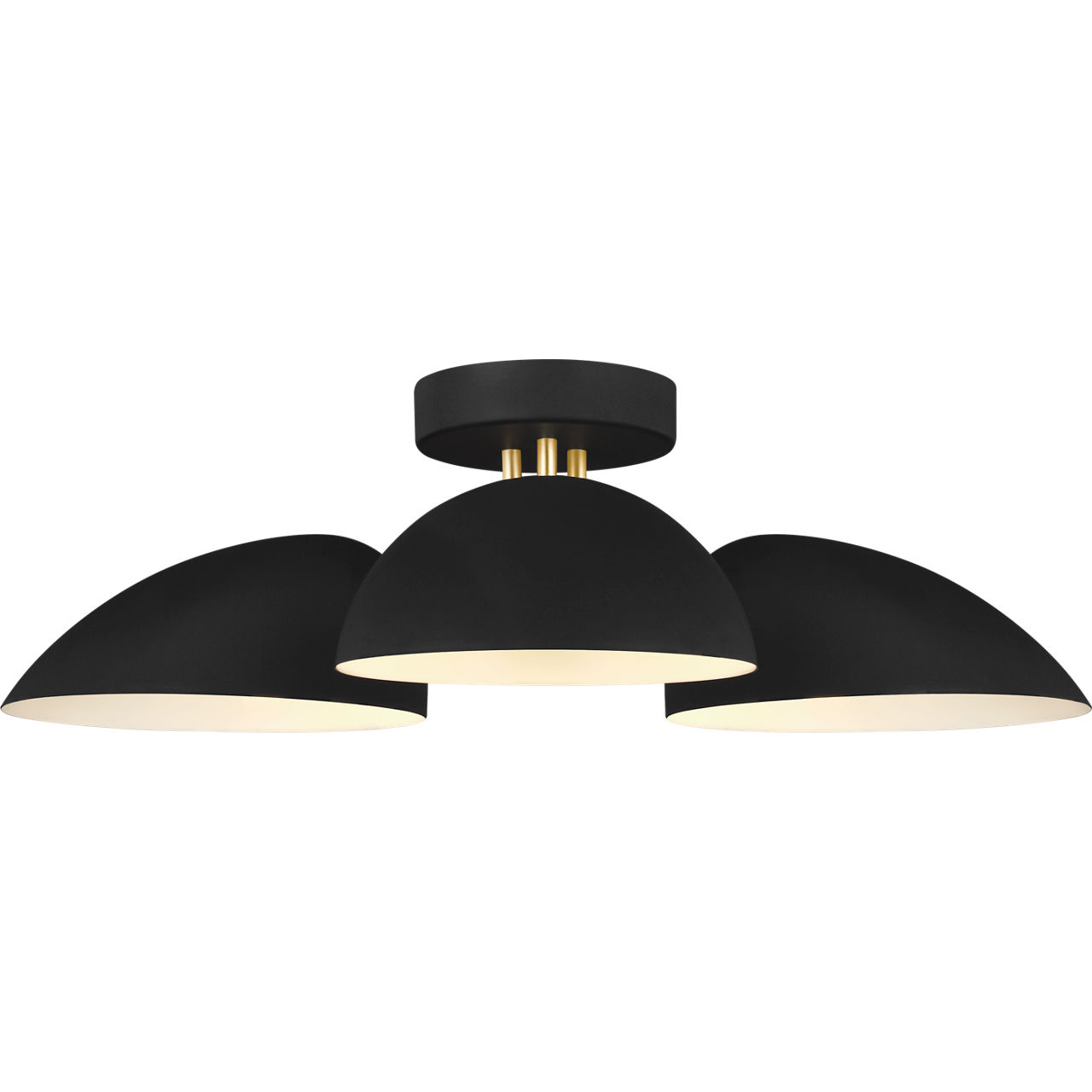 ED Ellen DeGeneres Jane 3 Light 24 inch Midnight Black Semi-Flush Mount Ceiling Light
