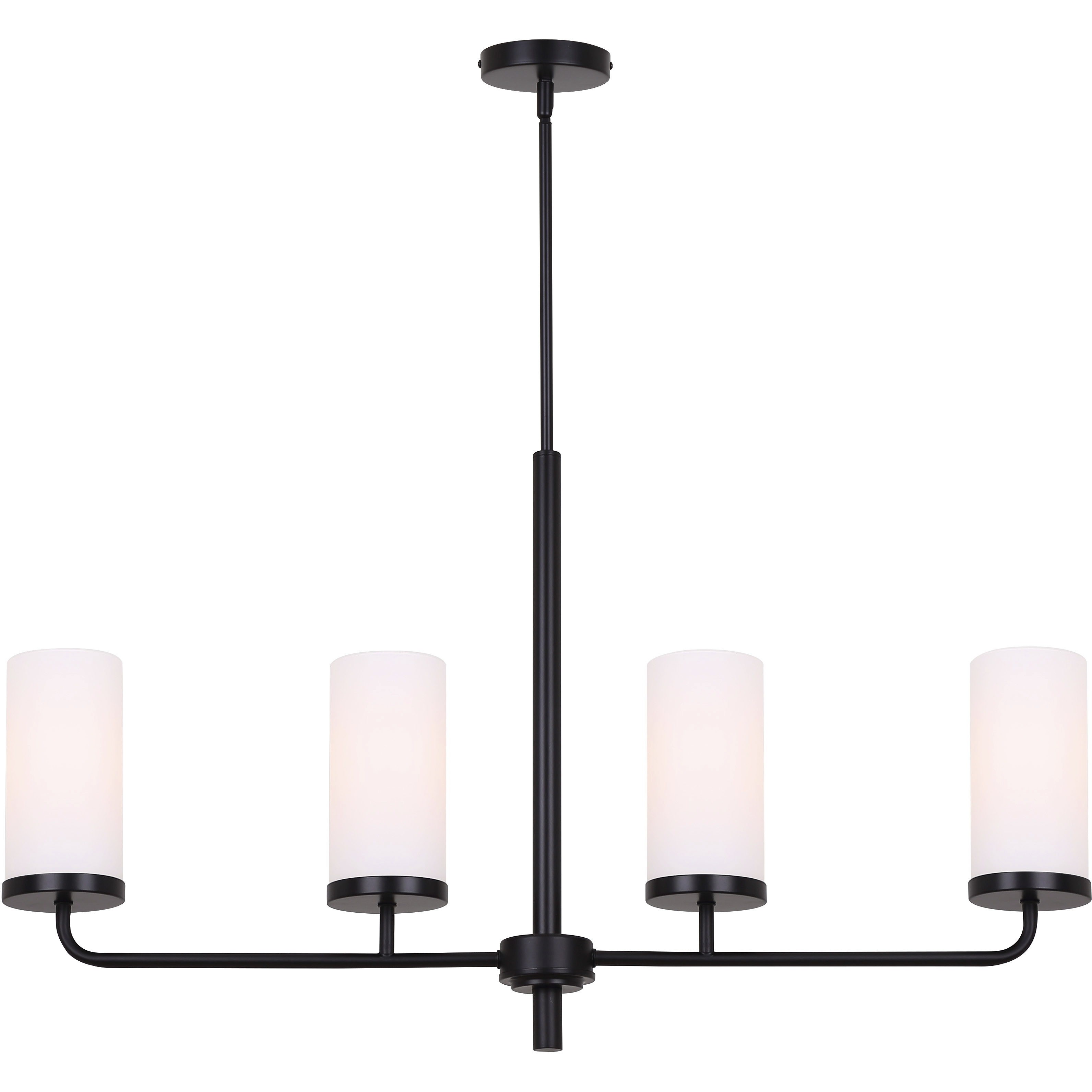 Malloy 4 Light 23.25 inch Matte Black Chandelier Ceiling Light