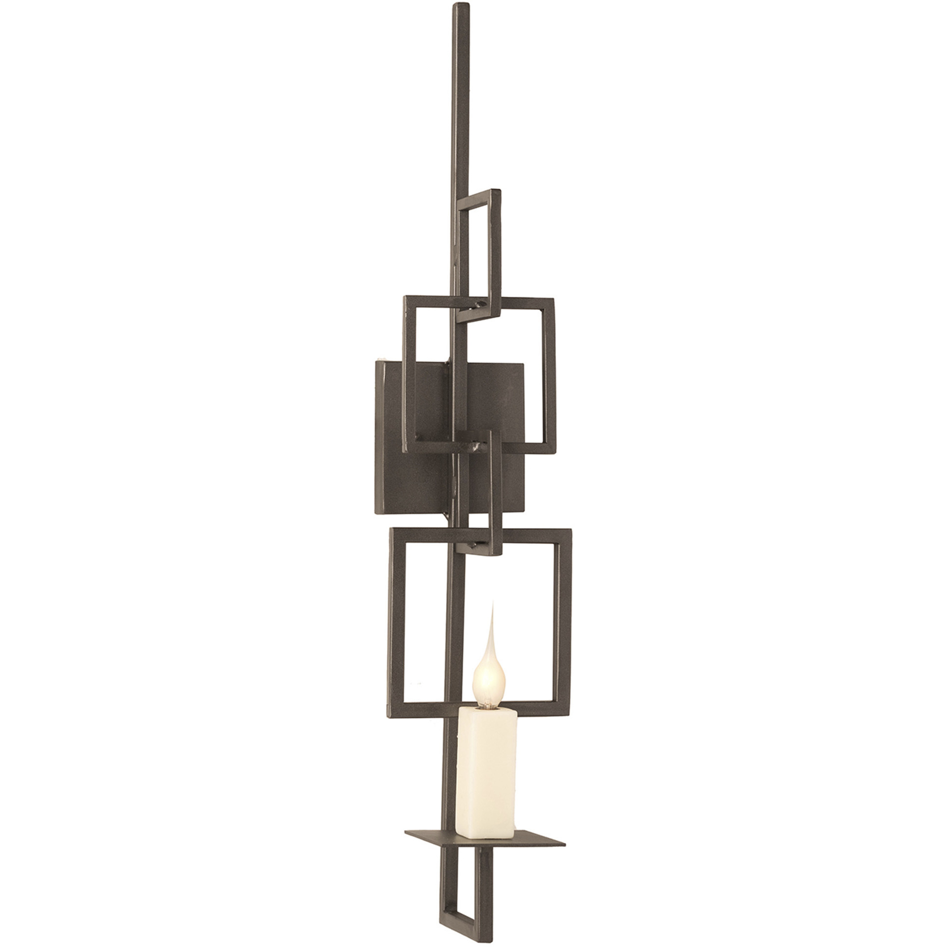 Lowcountry 1 Light Matte Black Wall Sconce Wall Light