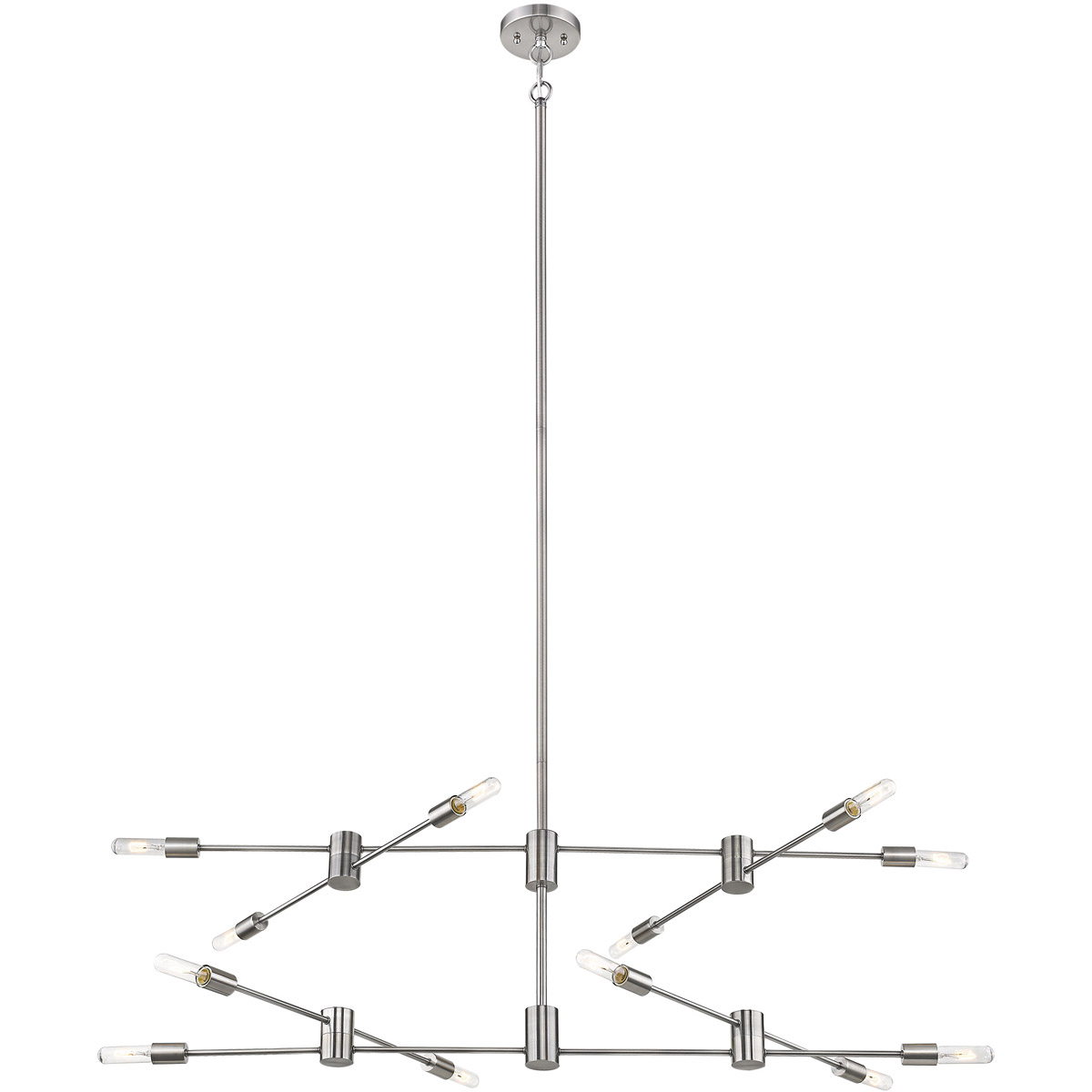 Willsboro 12 Light 55 inch Polished Nickel Linear Pendant Ceiling Light