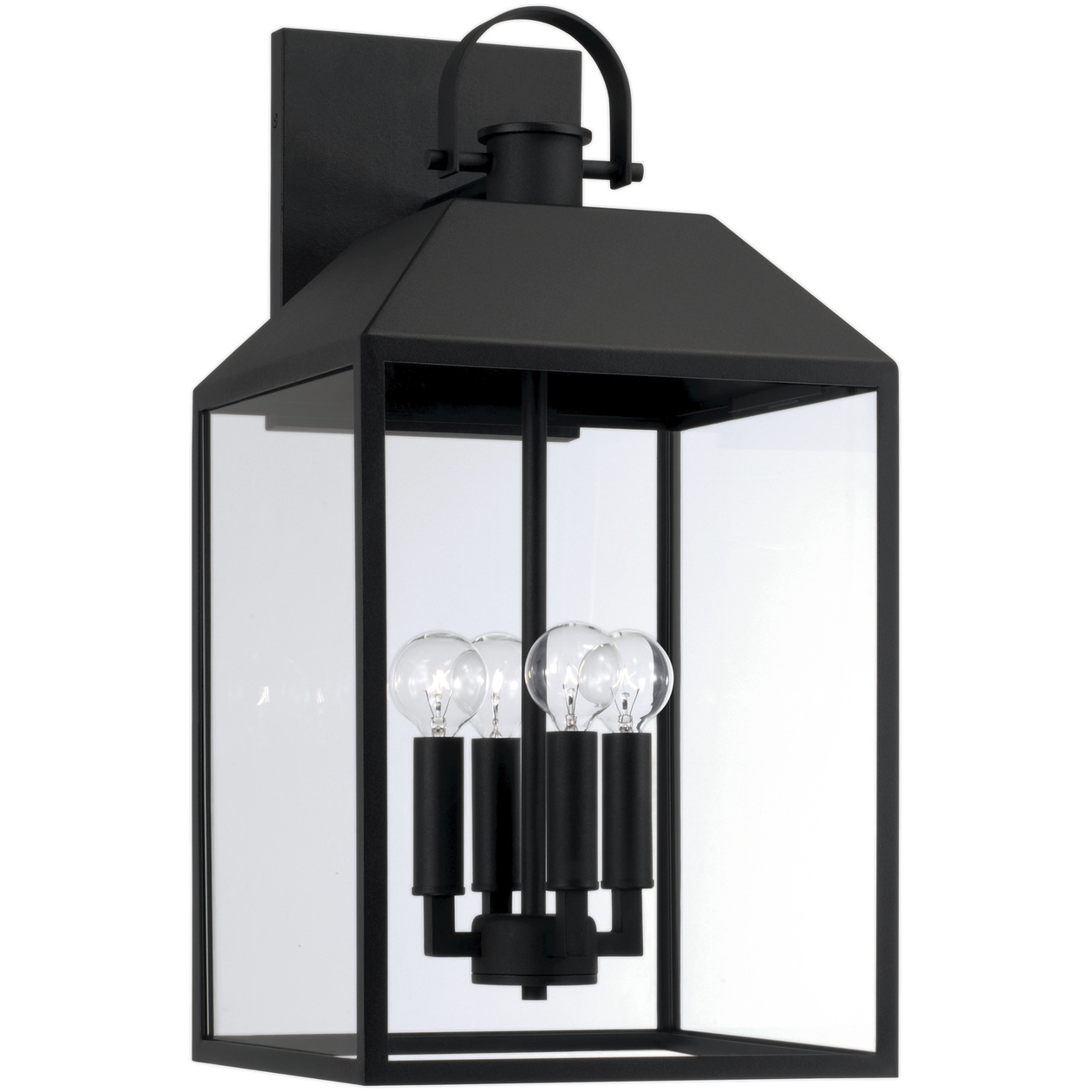 Nelson 4 Light 22 inch Black Outdoor Wall Lantern