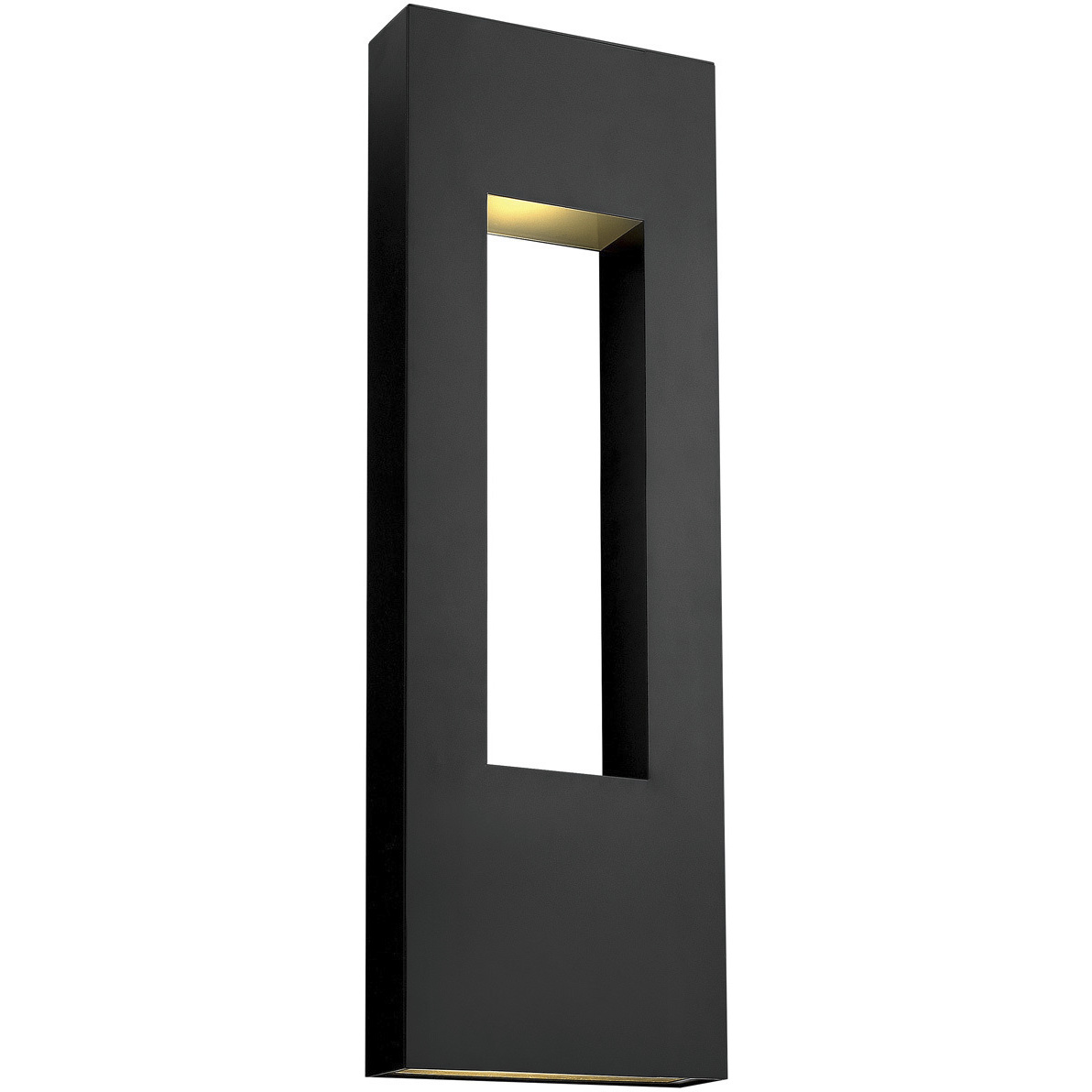 Atlantis LED 36 inch Satin Black Outdoor Wall Mount Lantern, Extra Large