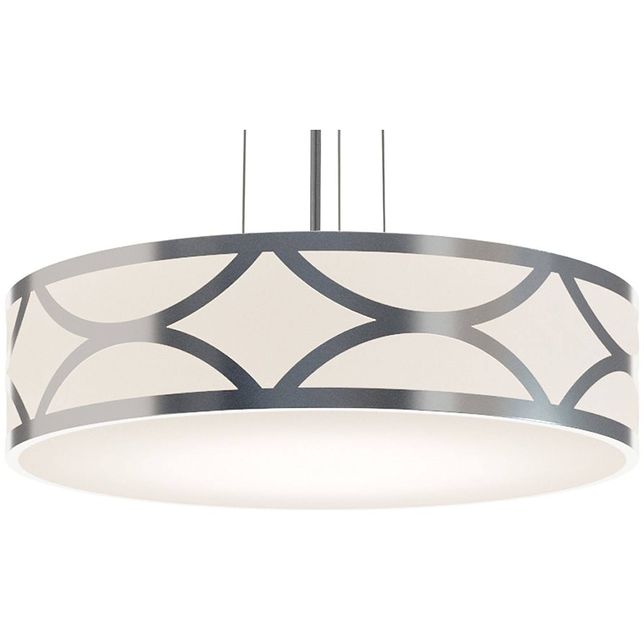 AFX LAKP24LAJUDNP Lake LED 24 inch Painted Nickel Pendant Ceiling Light