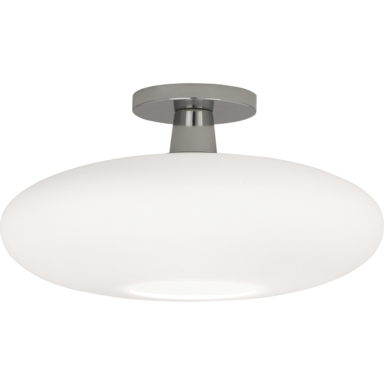 Rico Espinet Ovo 1 Light 15 inch Polished Nickel Flushmount Ceiling Light