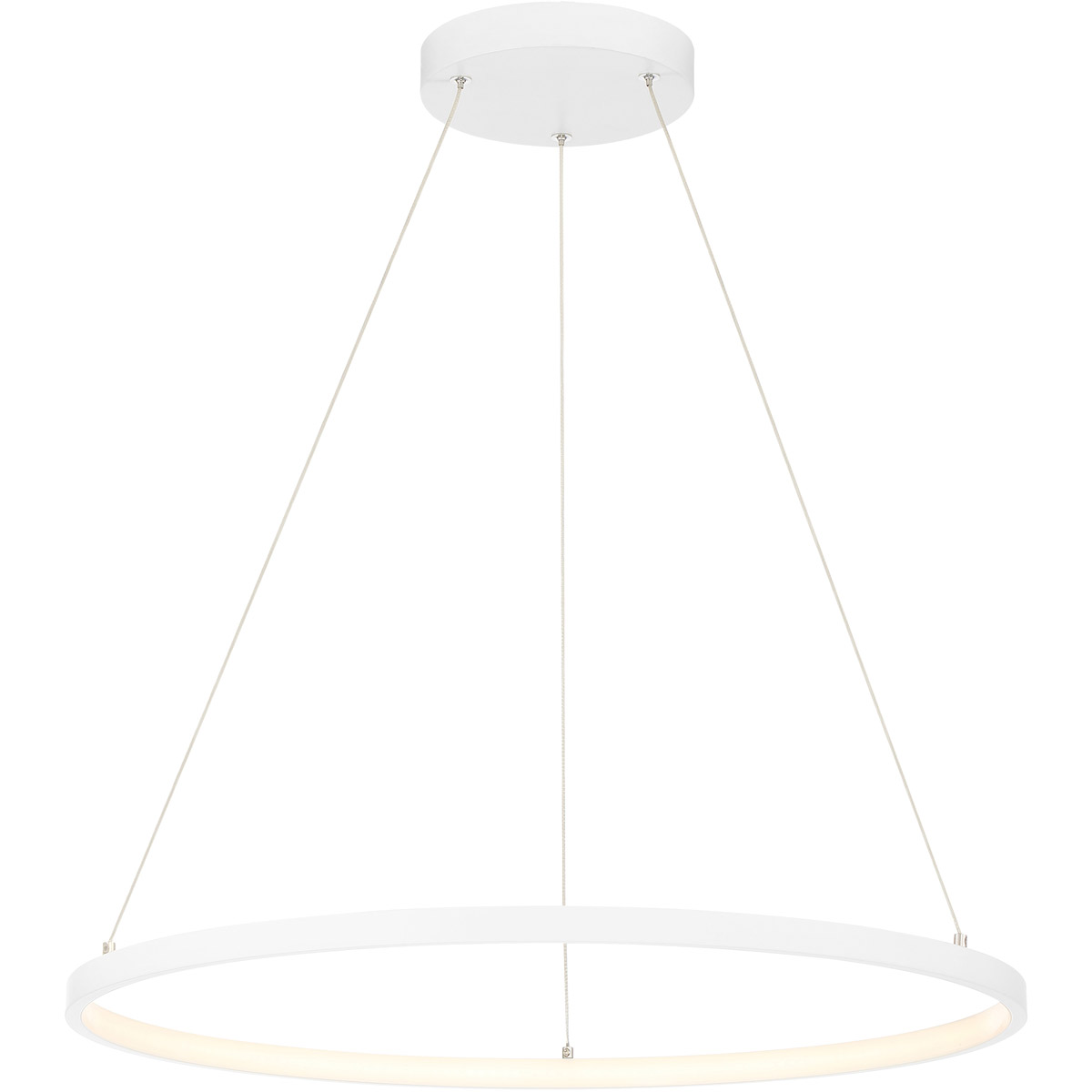 Anello LED 15.75 inch Matte White Pendant Ceiling Light