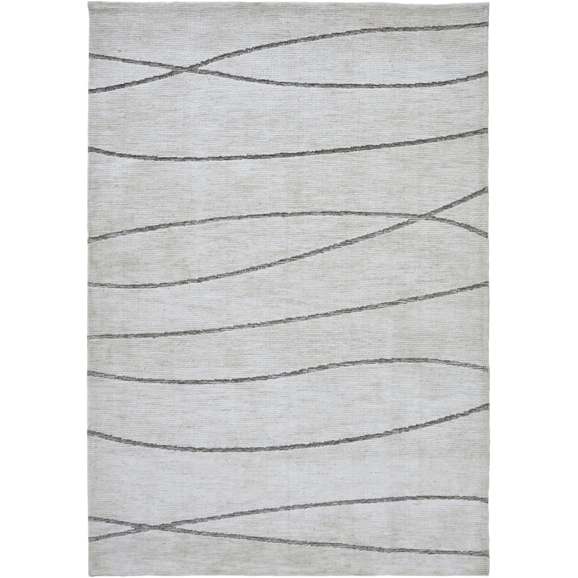 Hazel 122 X 94 inch Off White and Grey Rug, 7'10" x 10&rsquo;2" ft