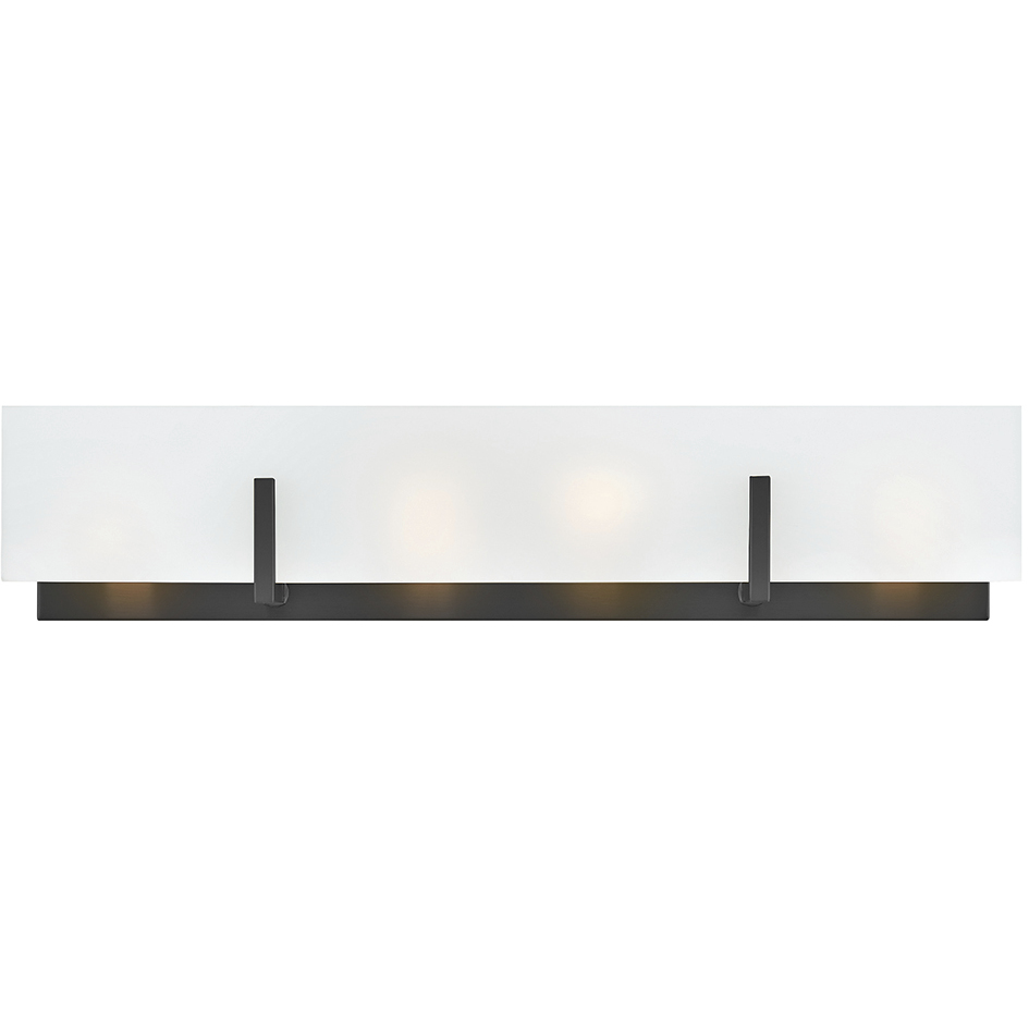 Roman 4 Light 25 inch Black Vanity Light Wall Light