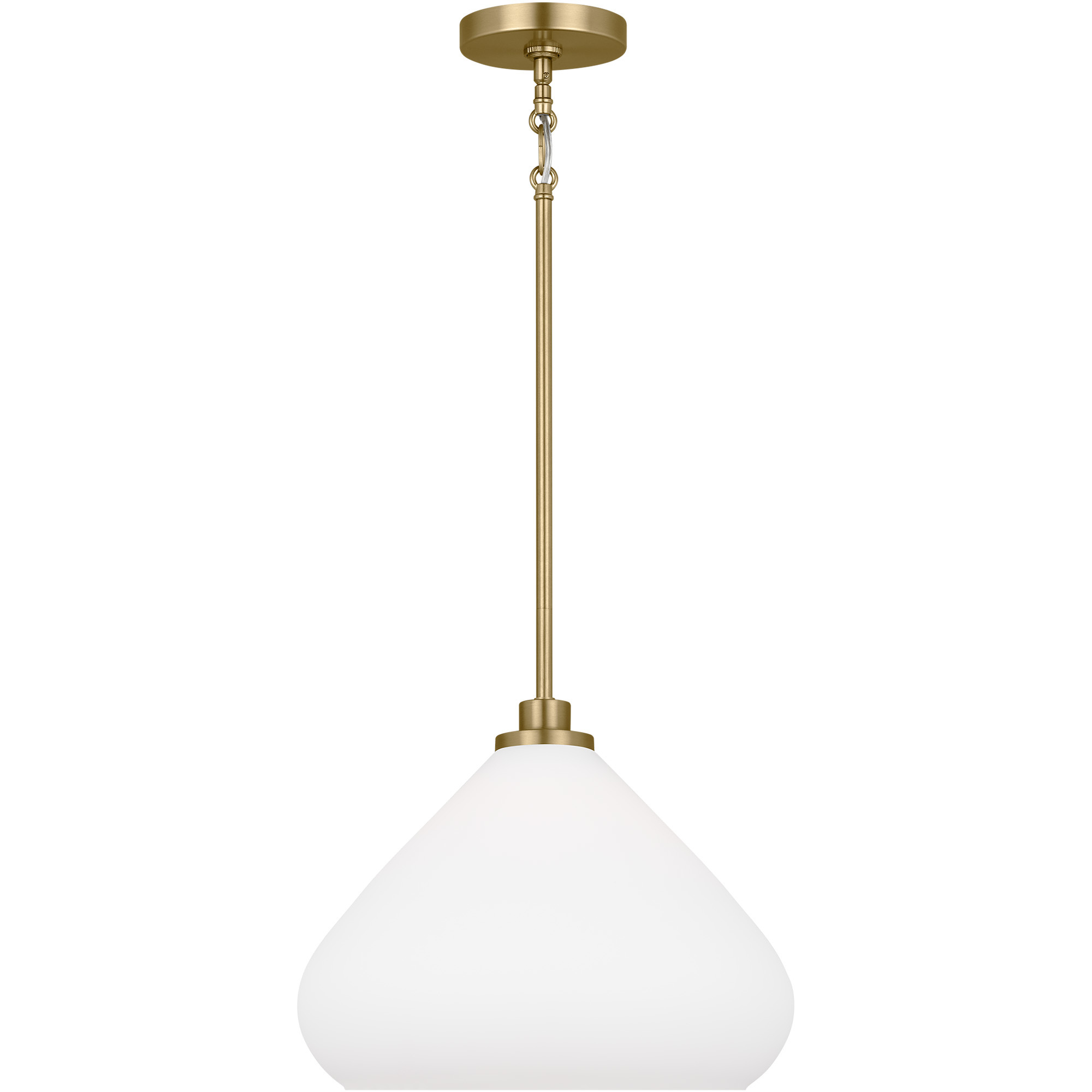 Margo 1 Light 14 inch Satin Brass Pendant Ceiling Light