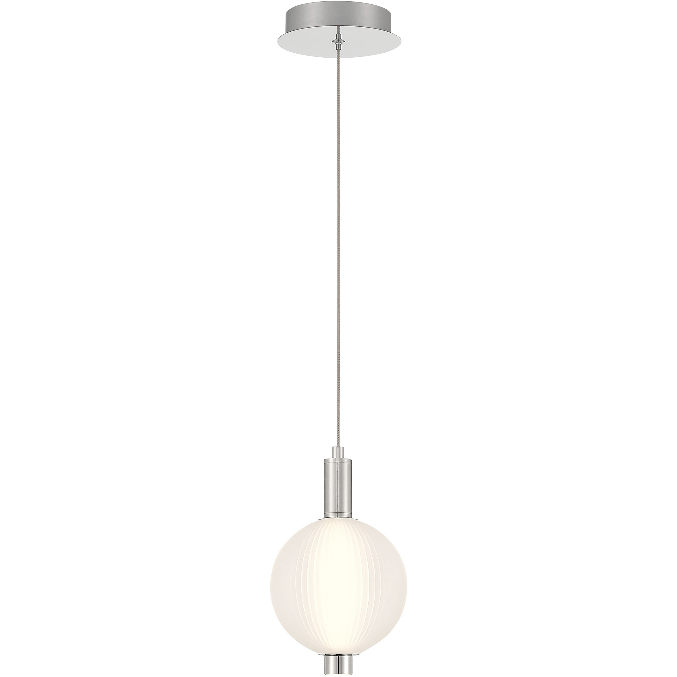 Palmas 1 Light 6 inch Polished Nickel Mini Pendant Ceiling Light